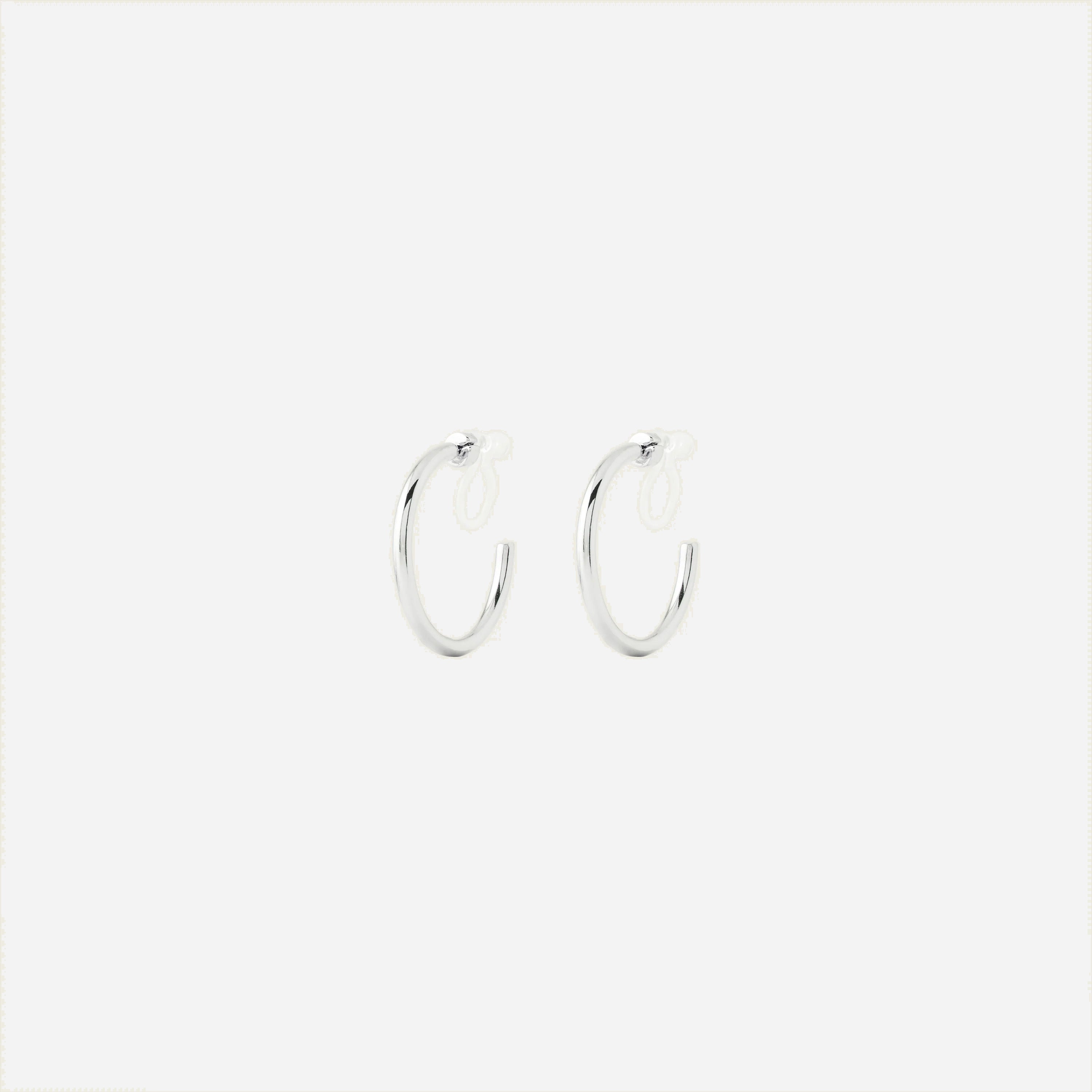 Sleek C-Hoop Clip-On Earrings - SOMIY