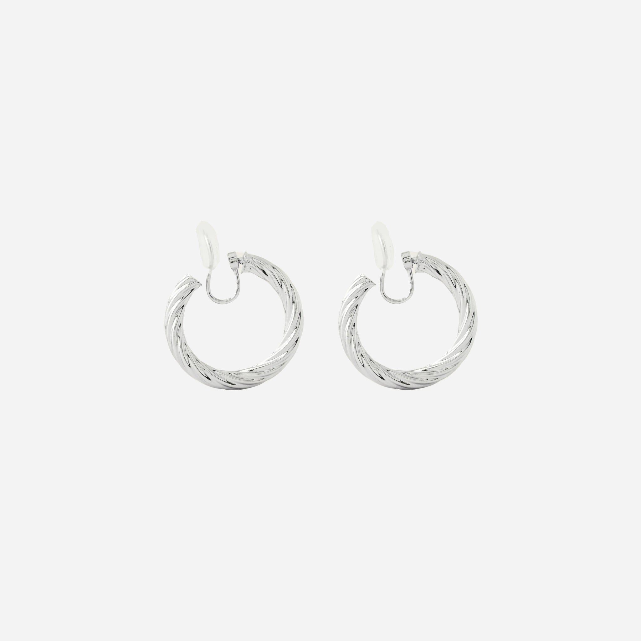 Medium Twist Hoop Clip-On Earrings - SOMIY