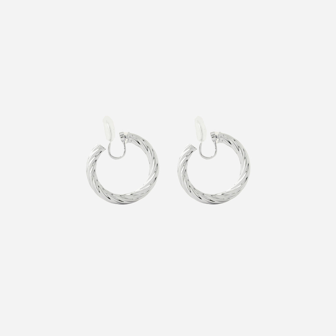Medium Twist Hoop Clip-On Earrings - SOMIY
