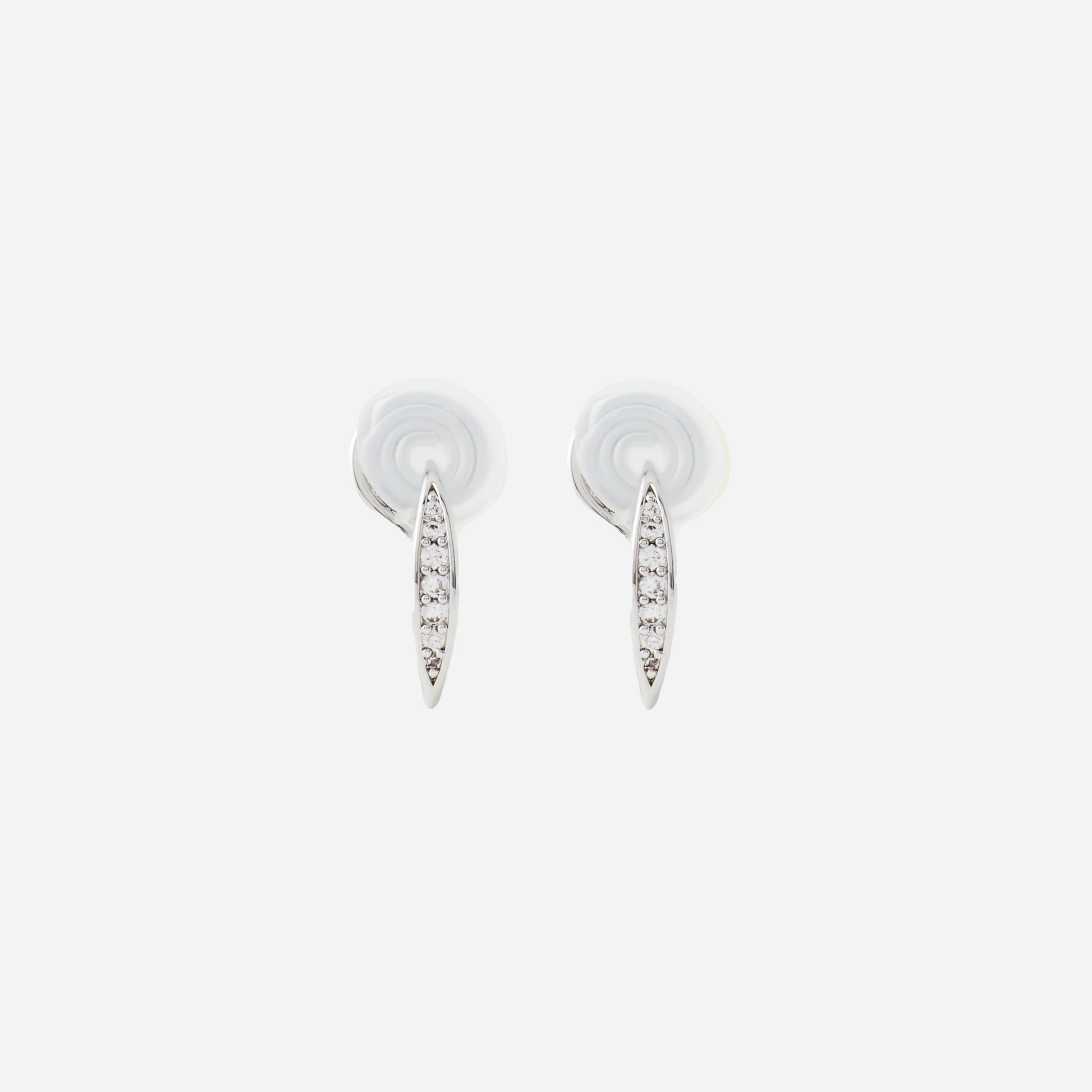 Pavé Huggie Clip-On Earrings - SOMIY