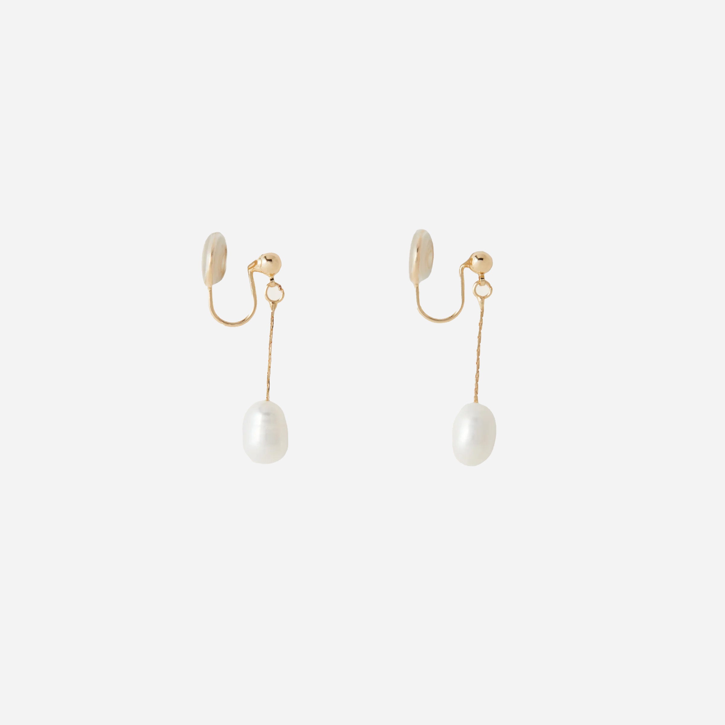 Adriene Pearl Clip-On Earrings - SOMIY