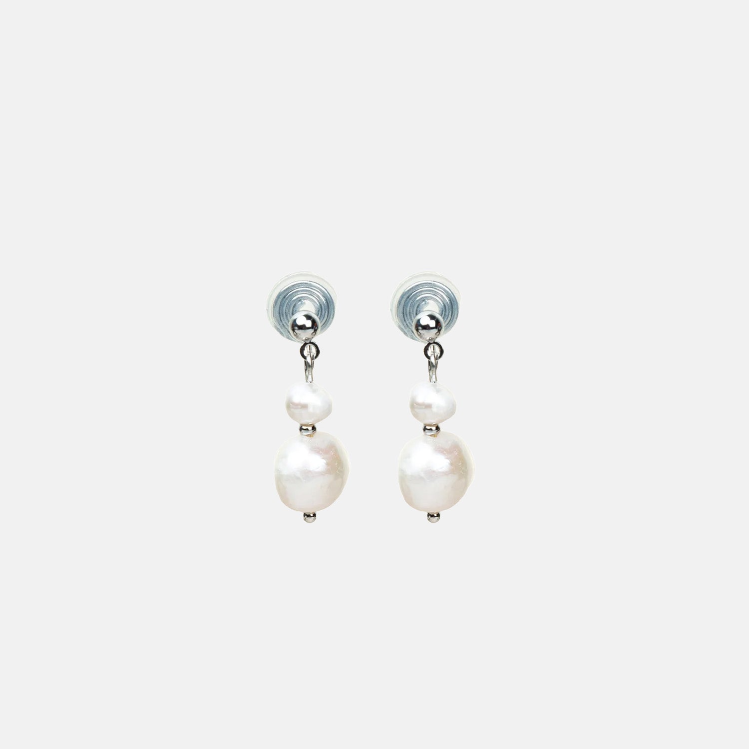Double Pearl Clip-On Earrings - SOMIY