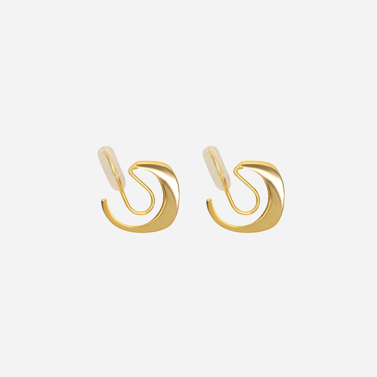 Pavé Huggie Clip-On Earrings - SOMIY