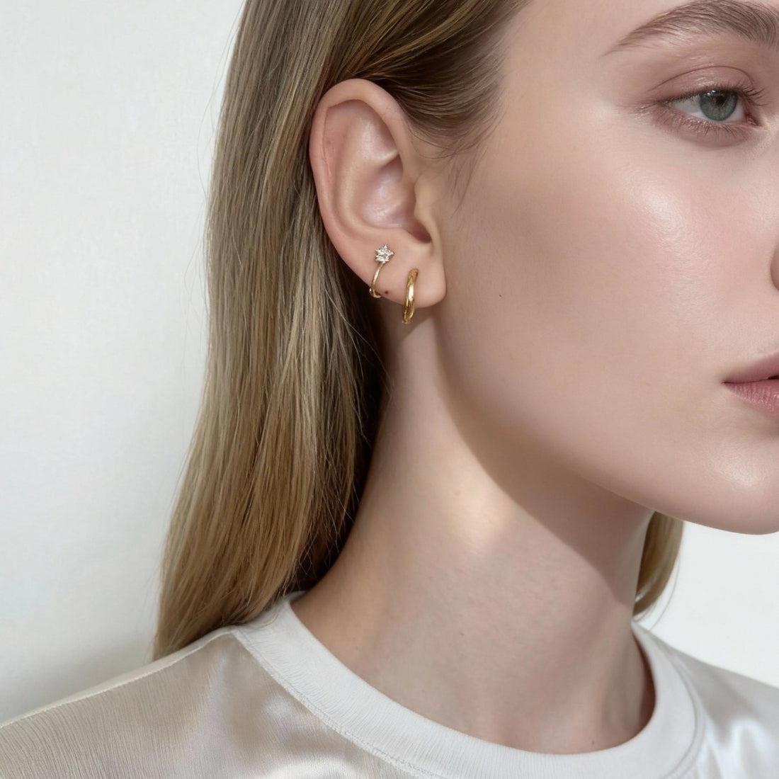 Small Thin Hoop Clip-On Earrings
