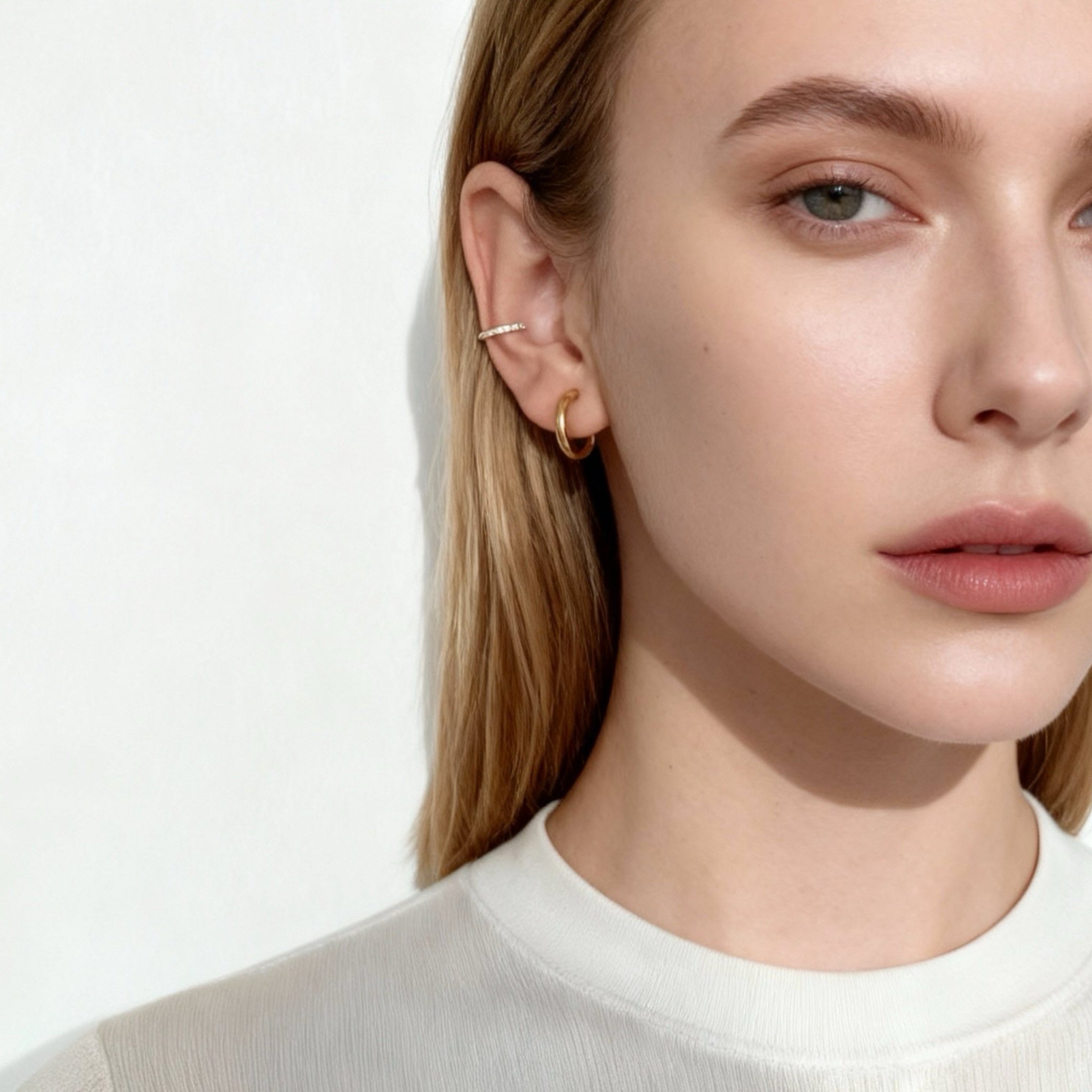 Small Thin Hoop Clip-On Earrings