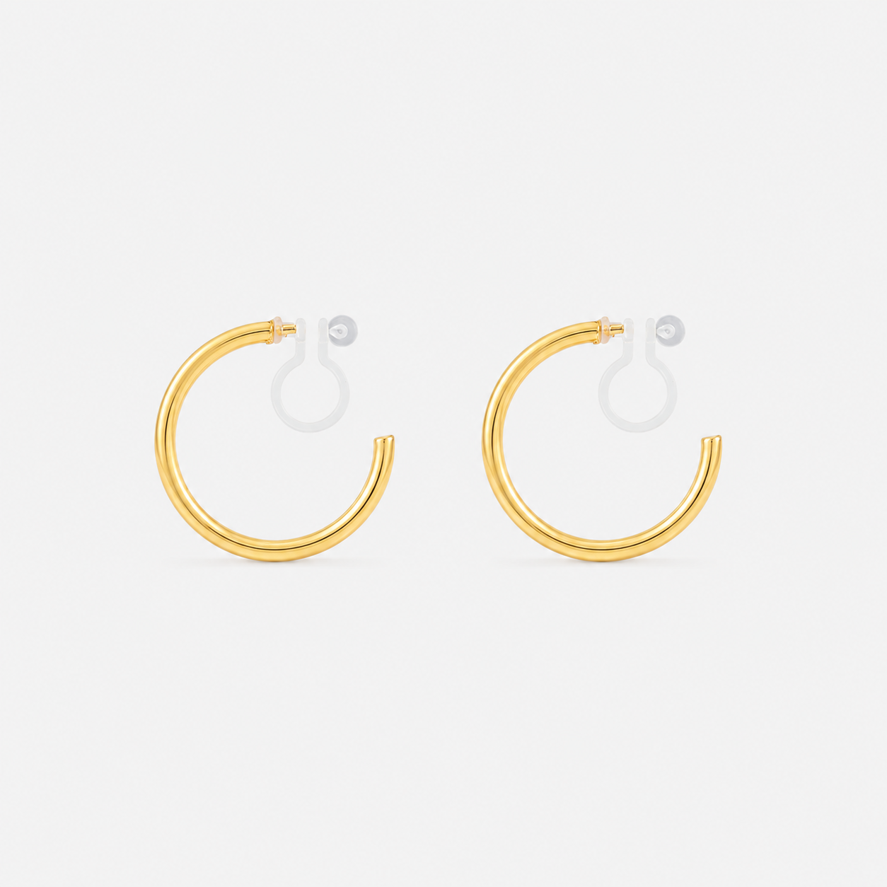 Medium Slim Daily Hoop Clip-On Earrings by SOMIY