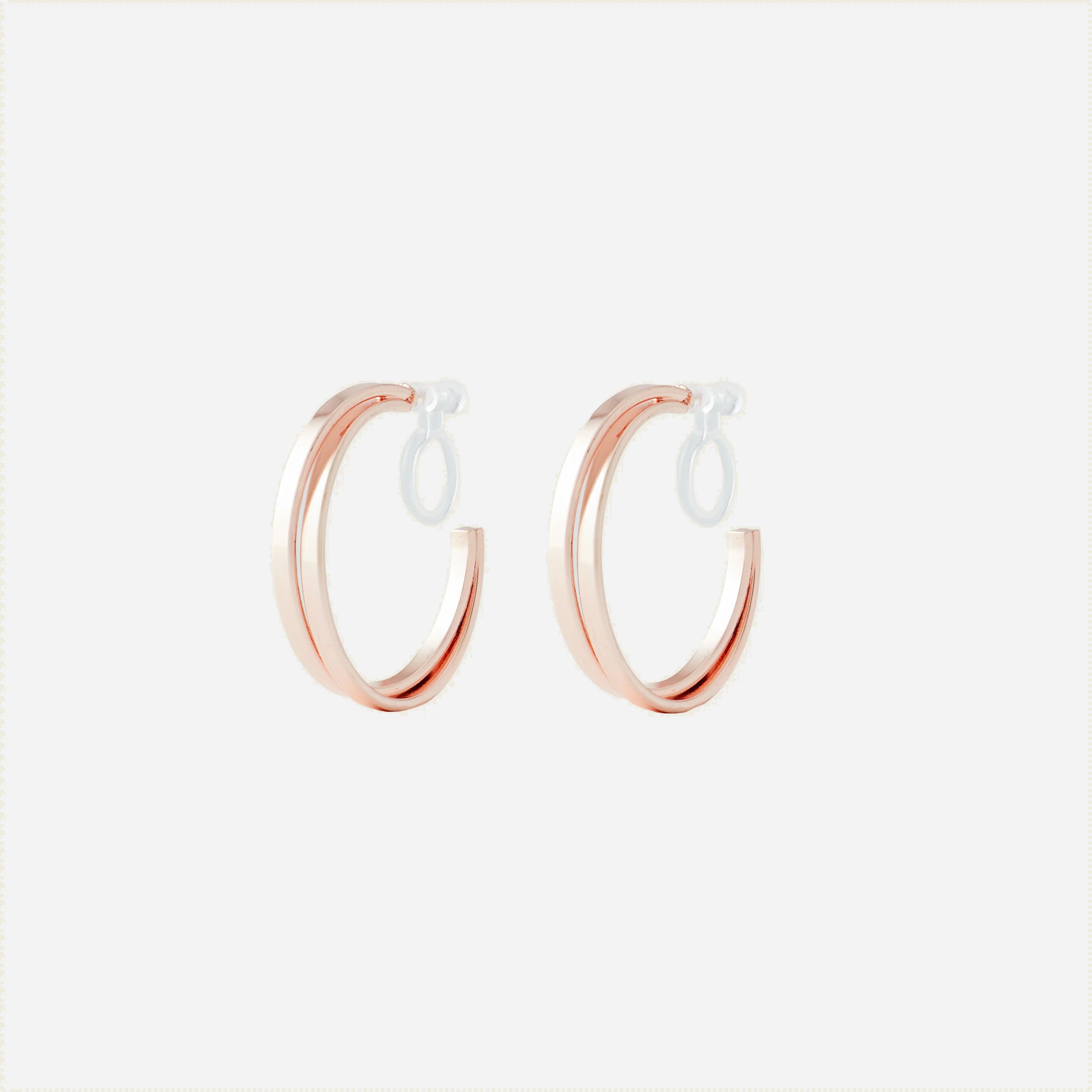 Duo-Hoops Clip-On Earrings - SOMIY