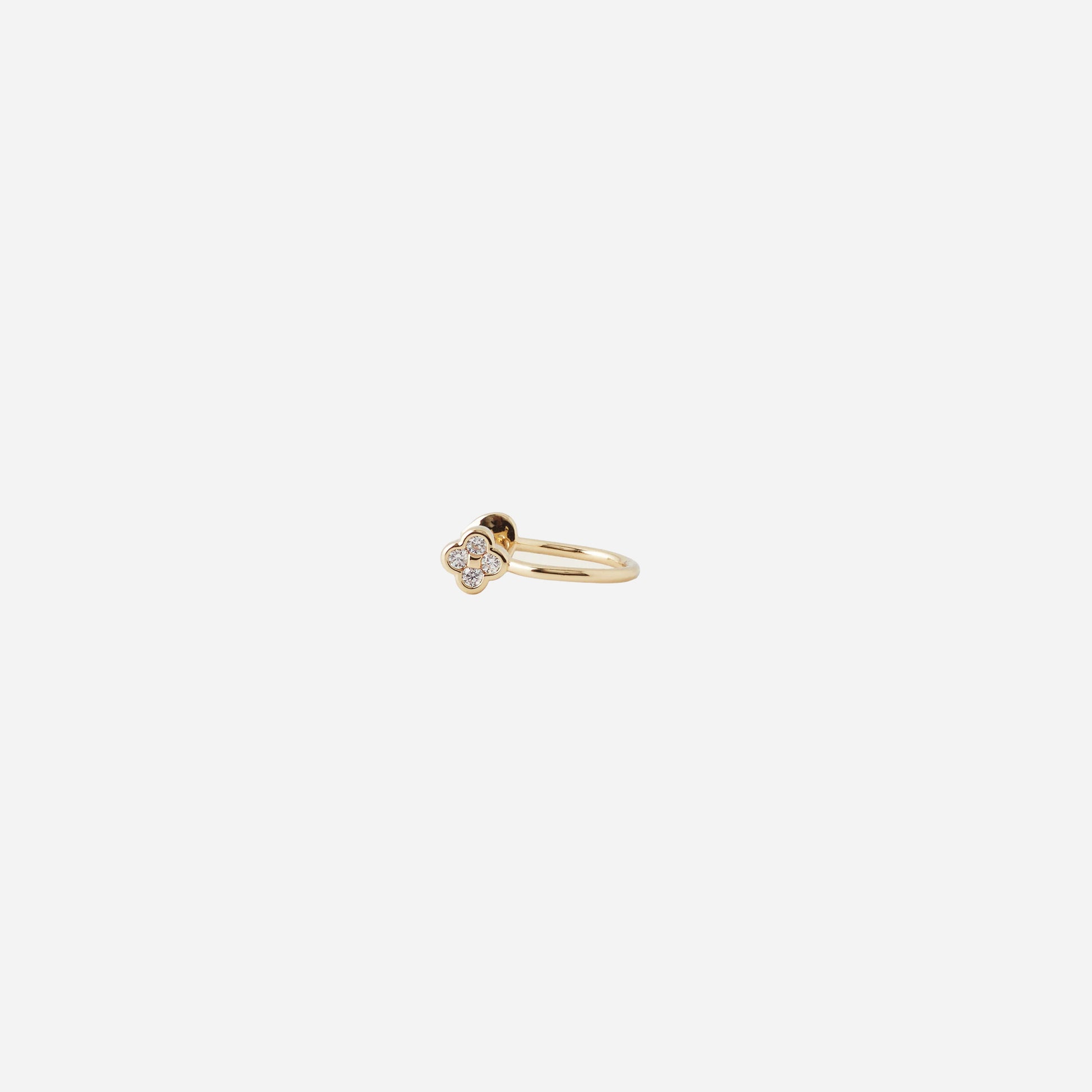 Diamond Four Leaf Clover Ear Cuff - SOMIY
