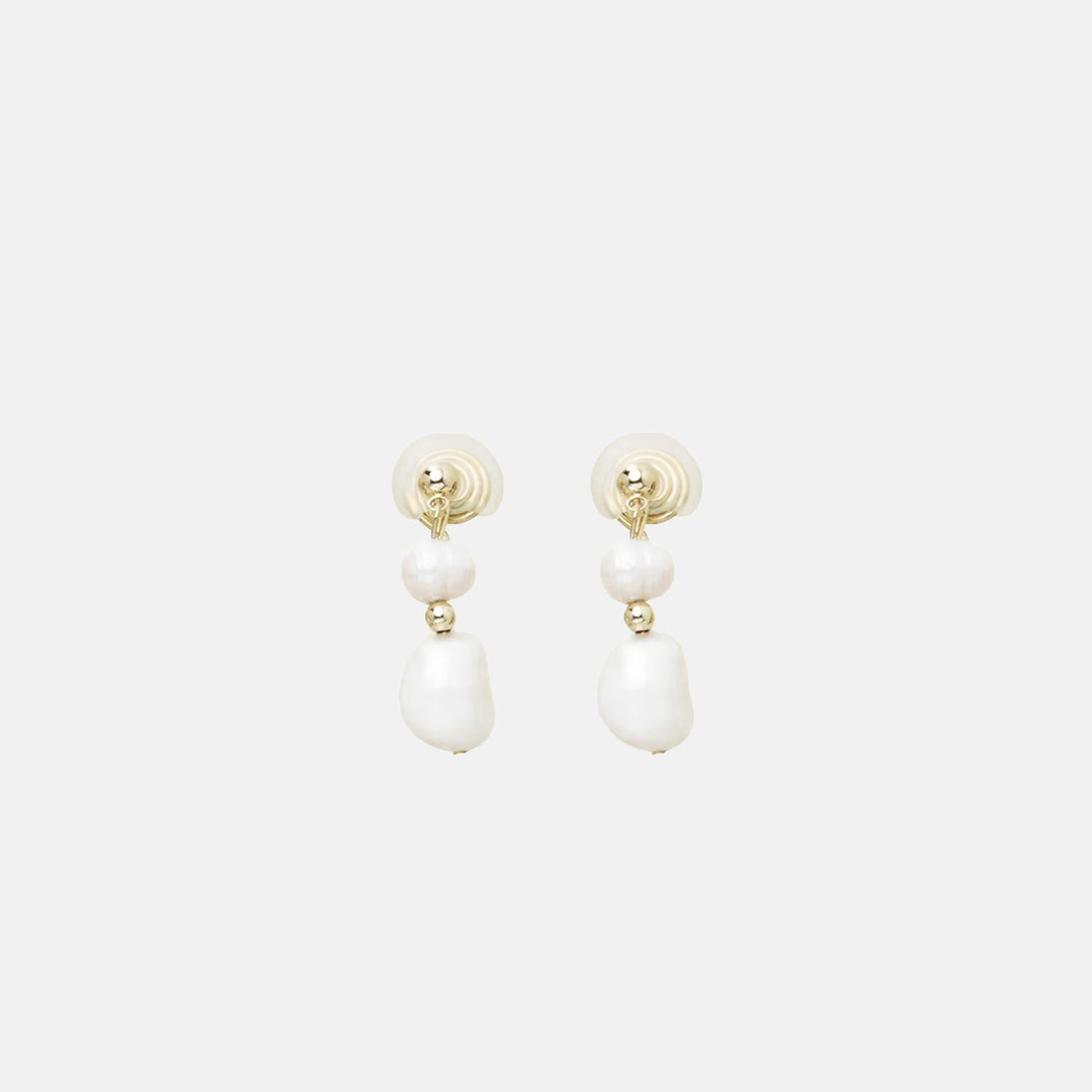 Double Pearl Clip-On Earrings - SOMIY
