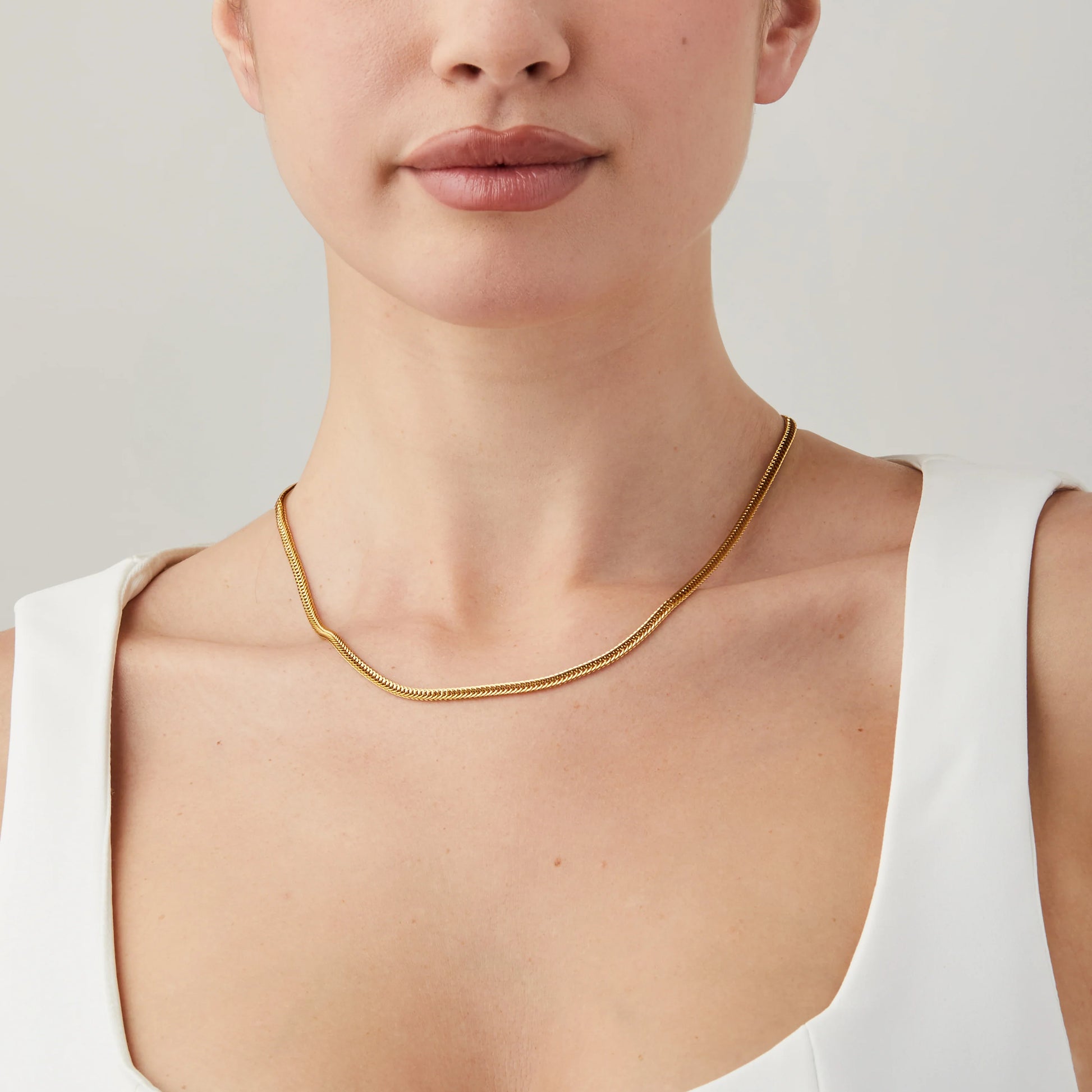 Serpentine Luxe Gold Necklace - SOMIY