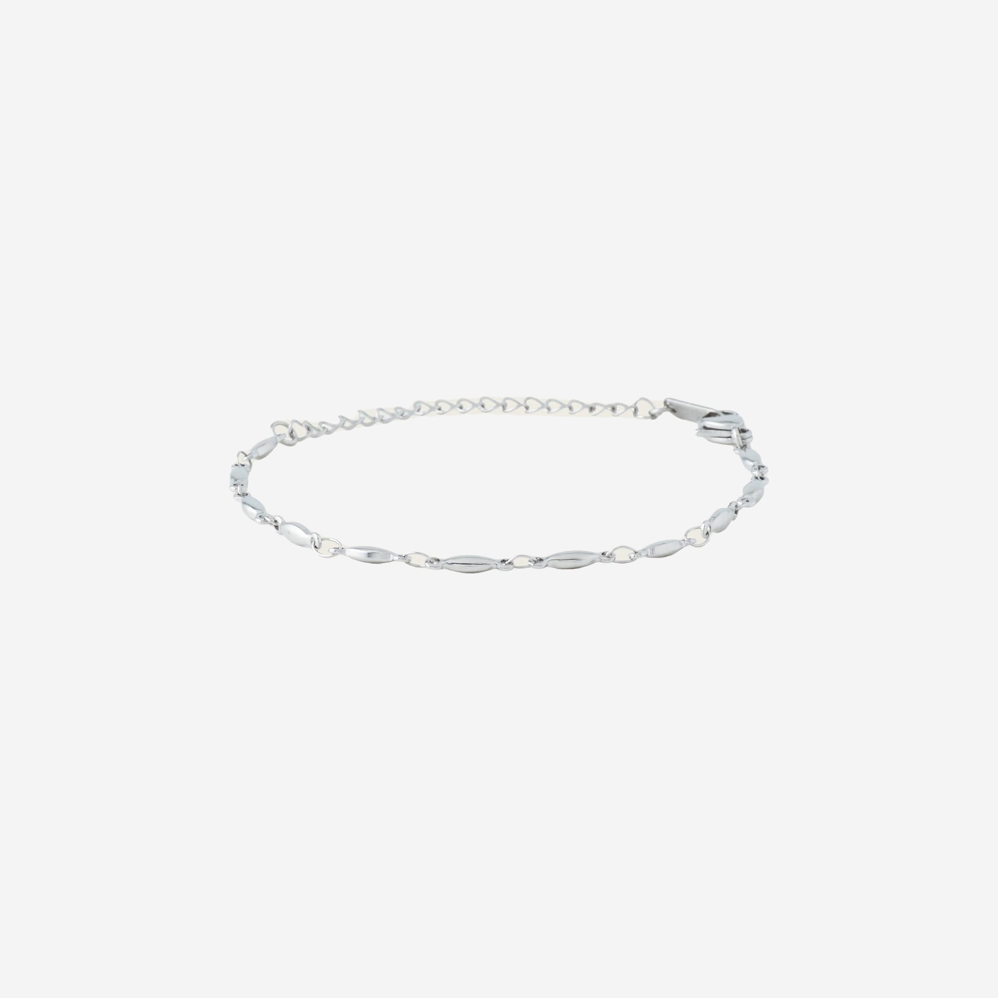 Oval Bead Chain Metal Bracelet - SOMIY