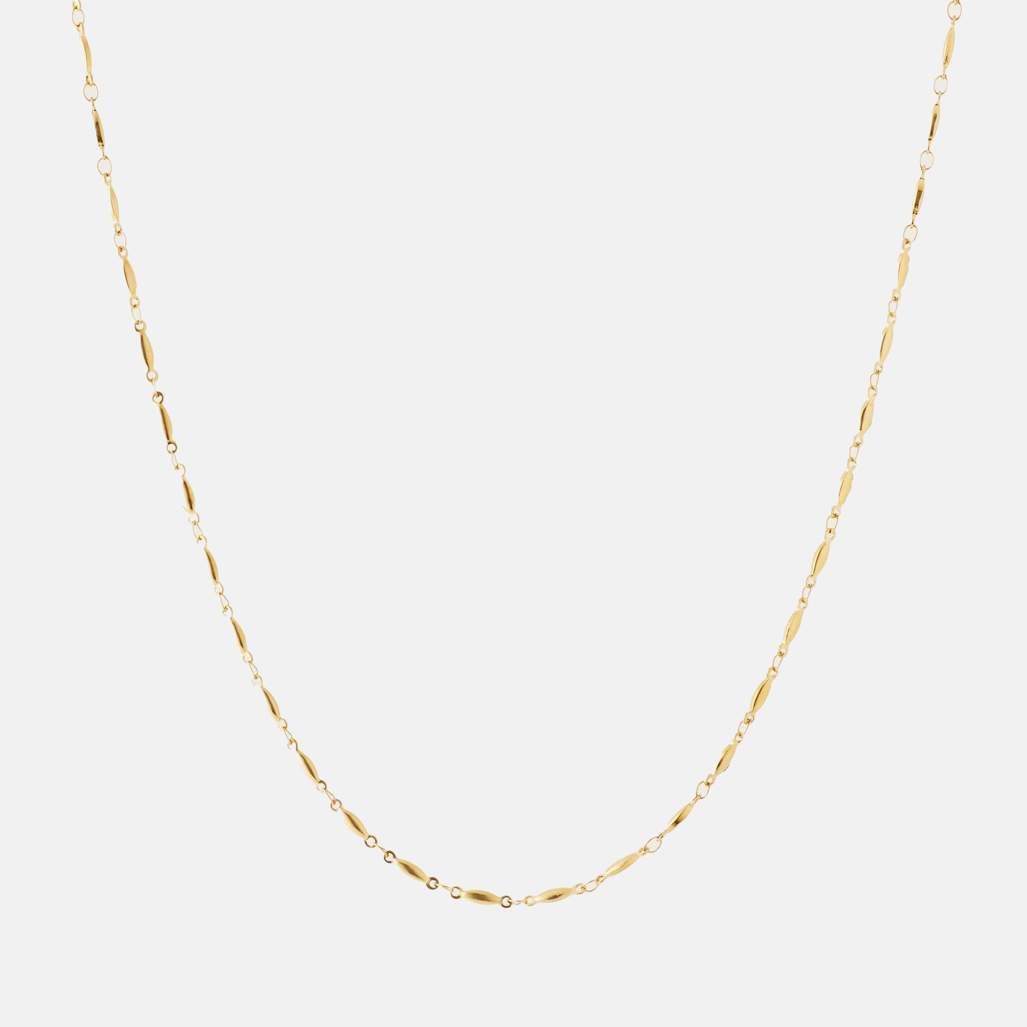 Oval Bead Chain Necklace - SOMIY