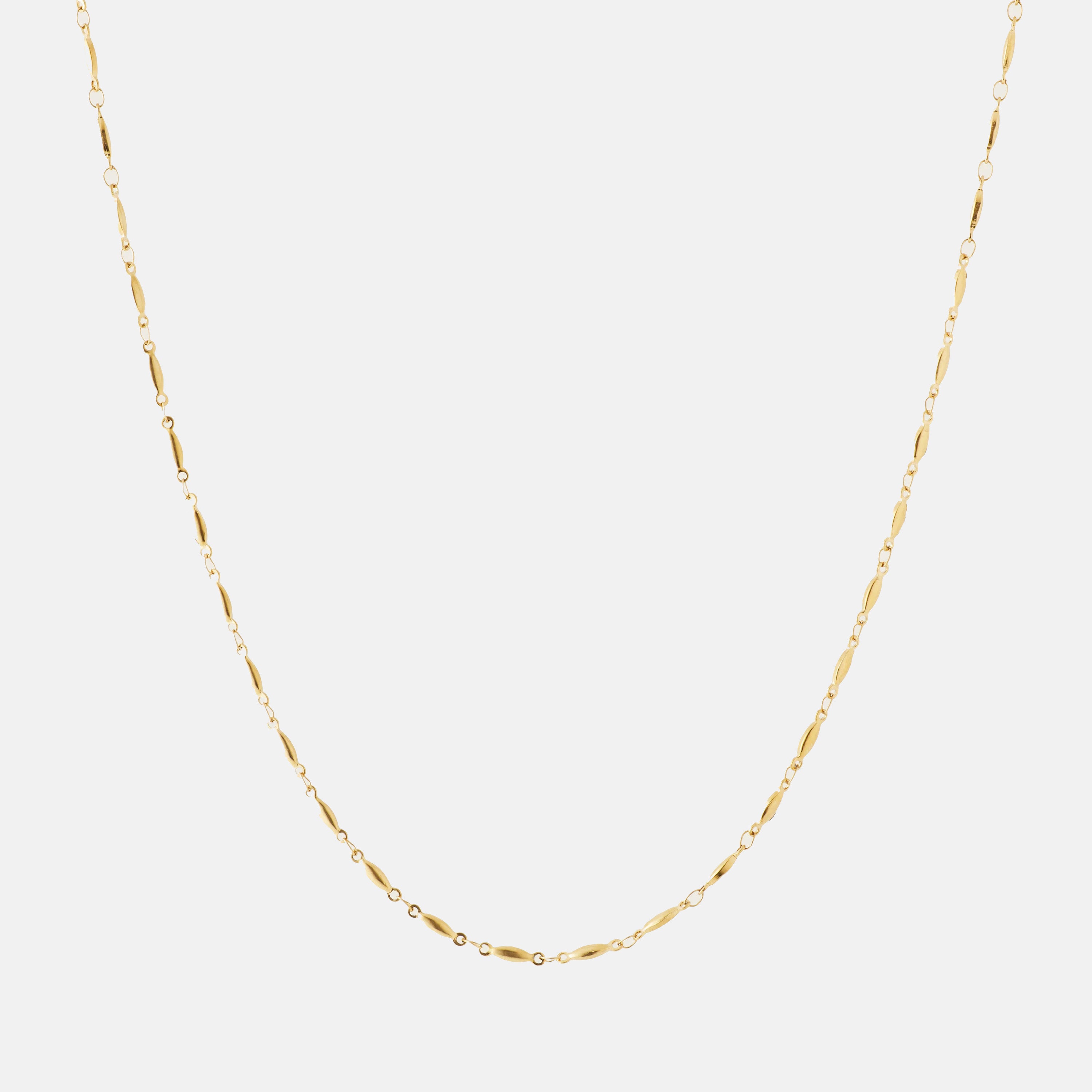 Oval Bead Chain Necklace - SOMIY