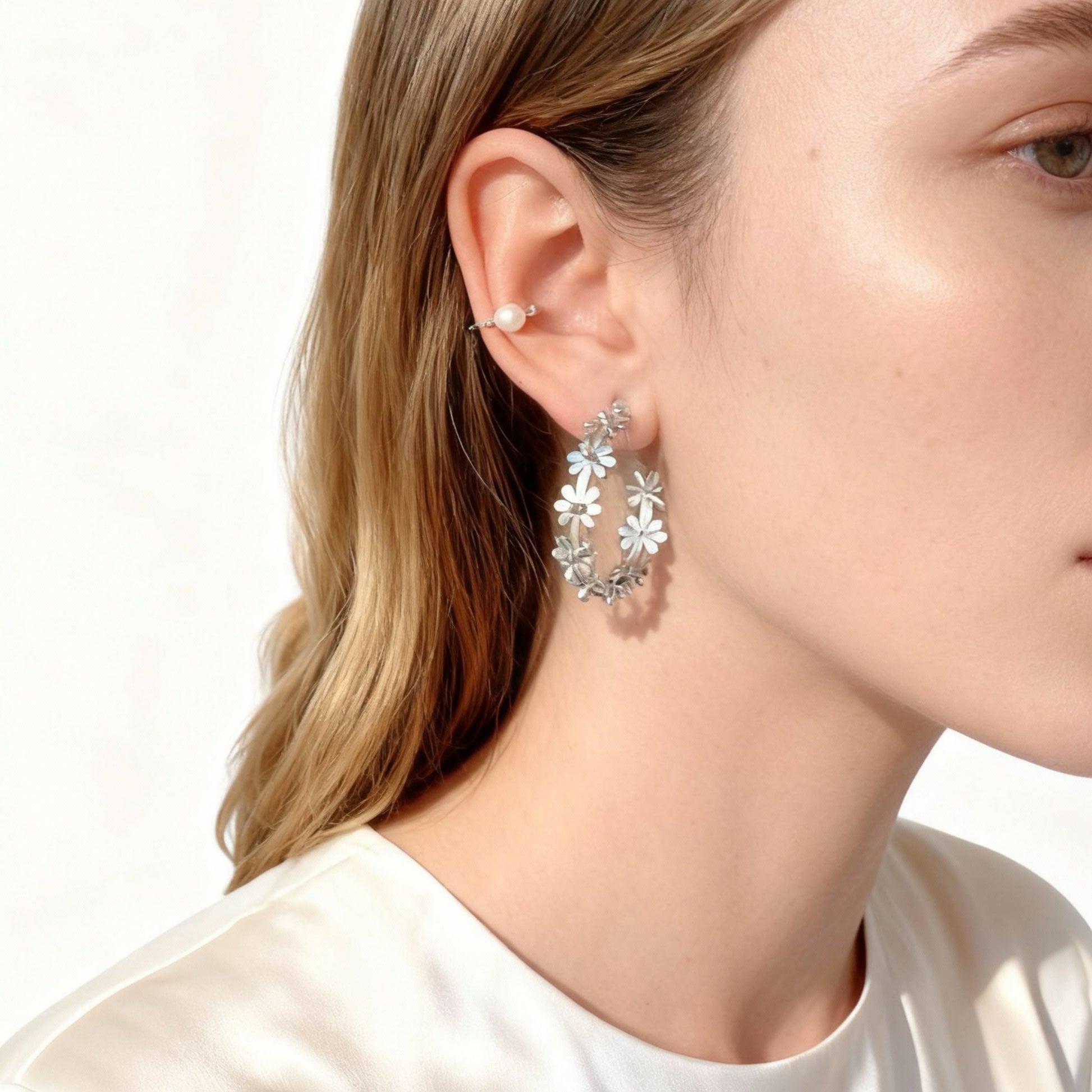 Wreath Size Clip-On Hoop Earrings for non-pierced ears – SOMIY