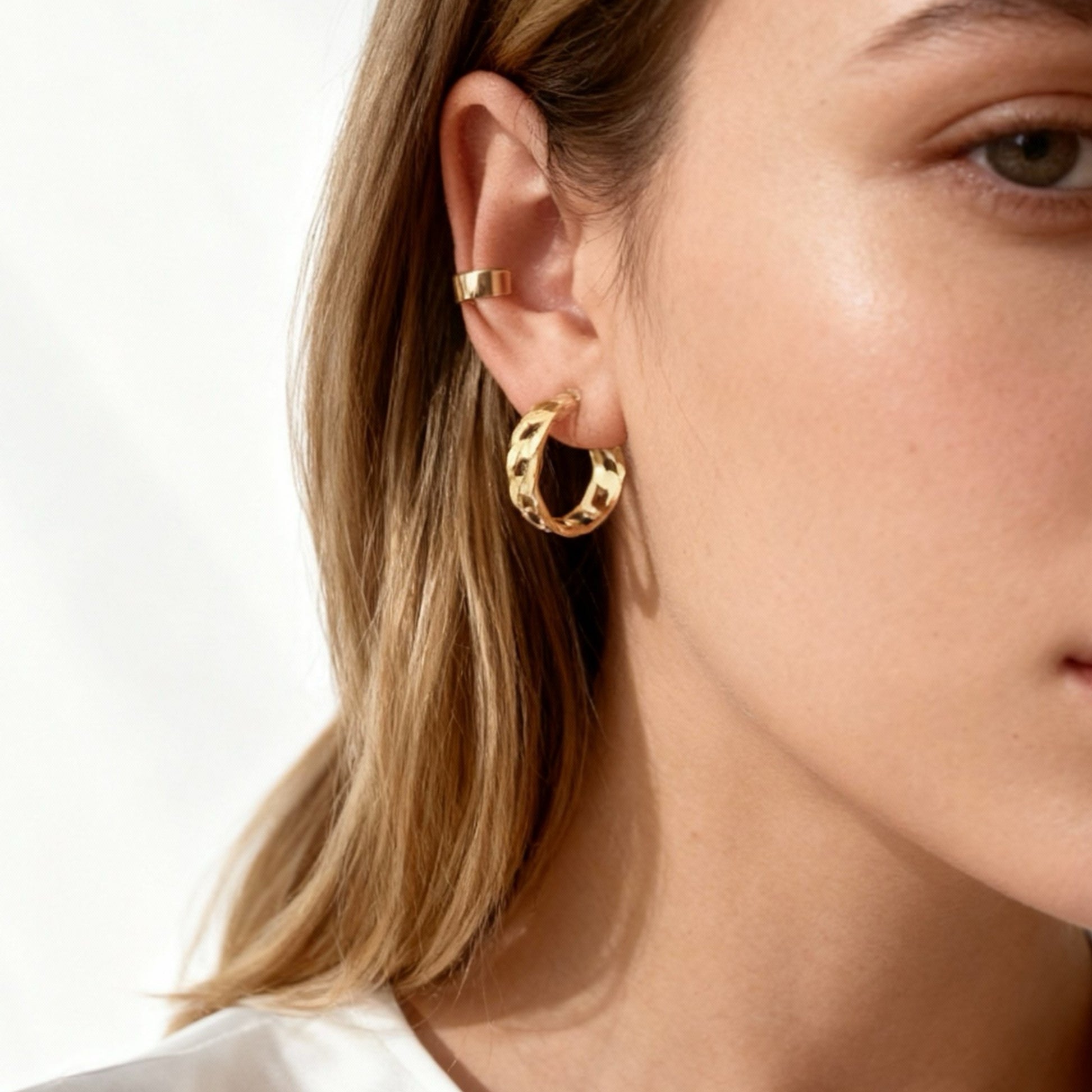 Chain Clip-on Hoop Earrings for non-pierced ears – SOMIY