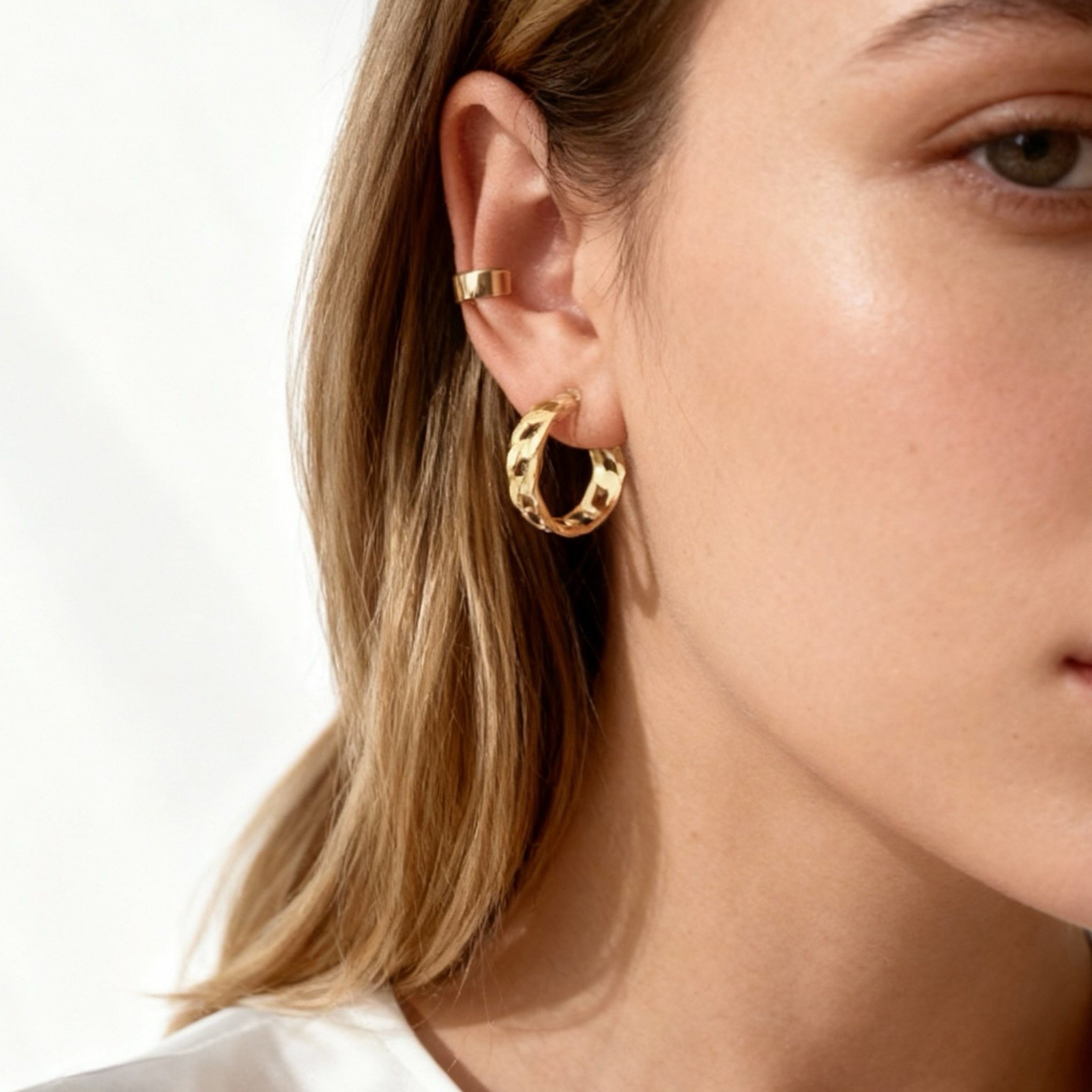 Chain Clip-on Hoop Earrings for non-pierced ears – SOMIY