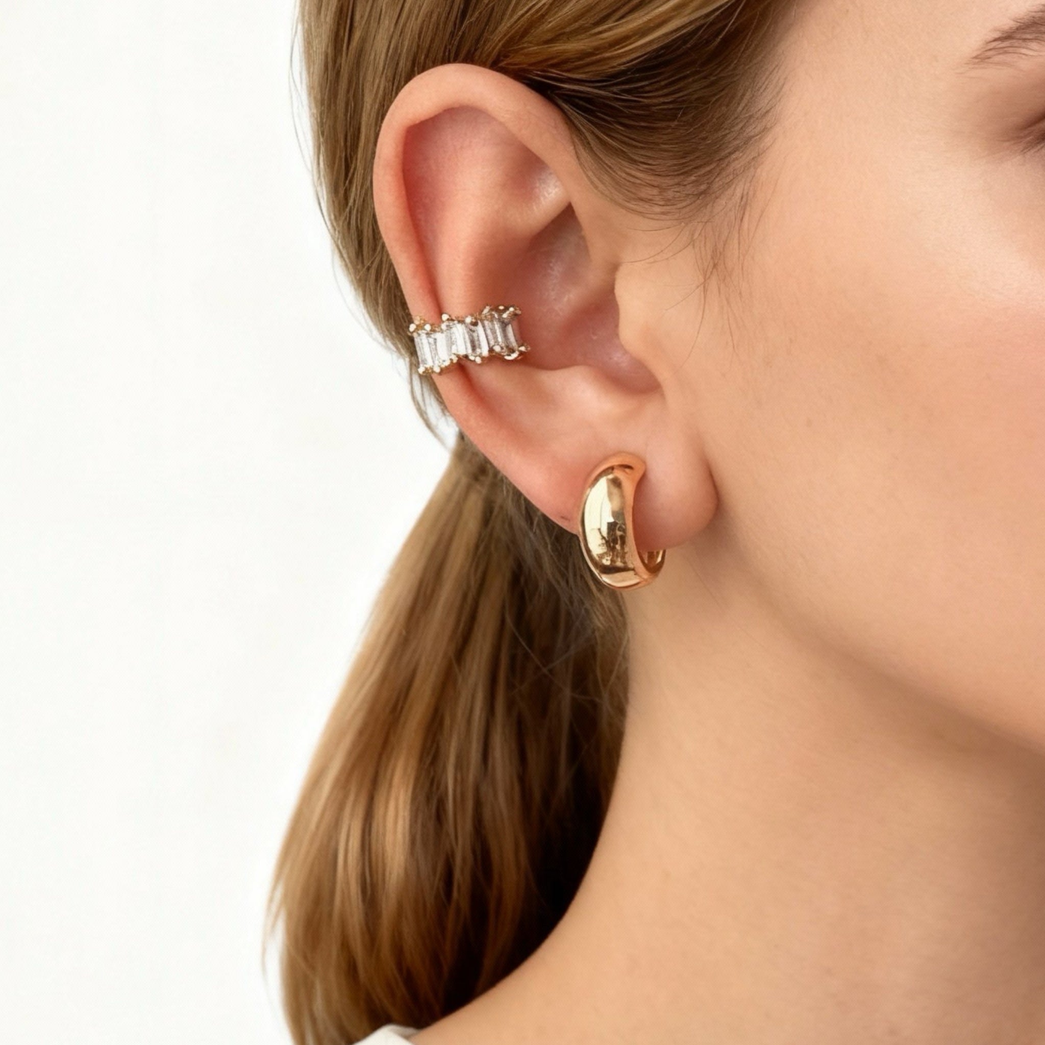 Simple Huggie Clip-On Earrings