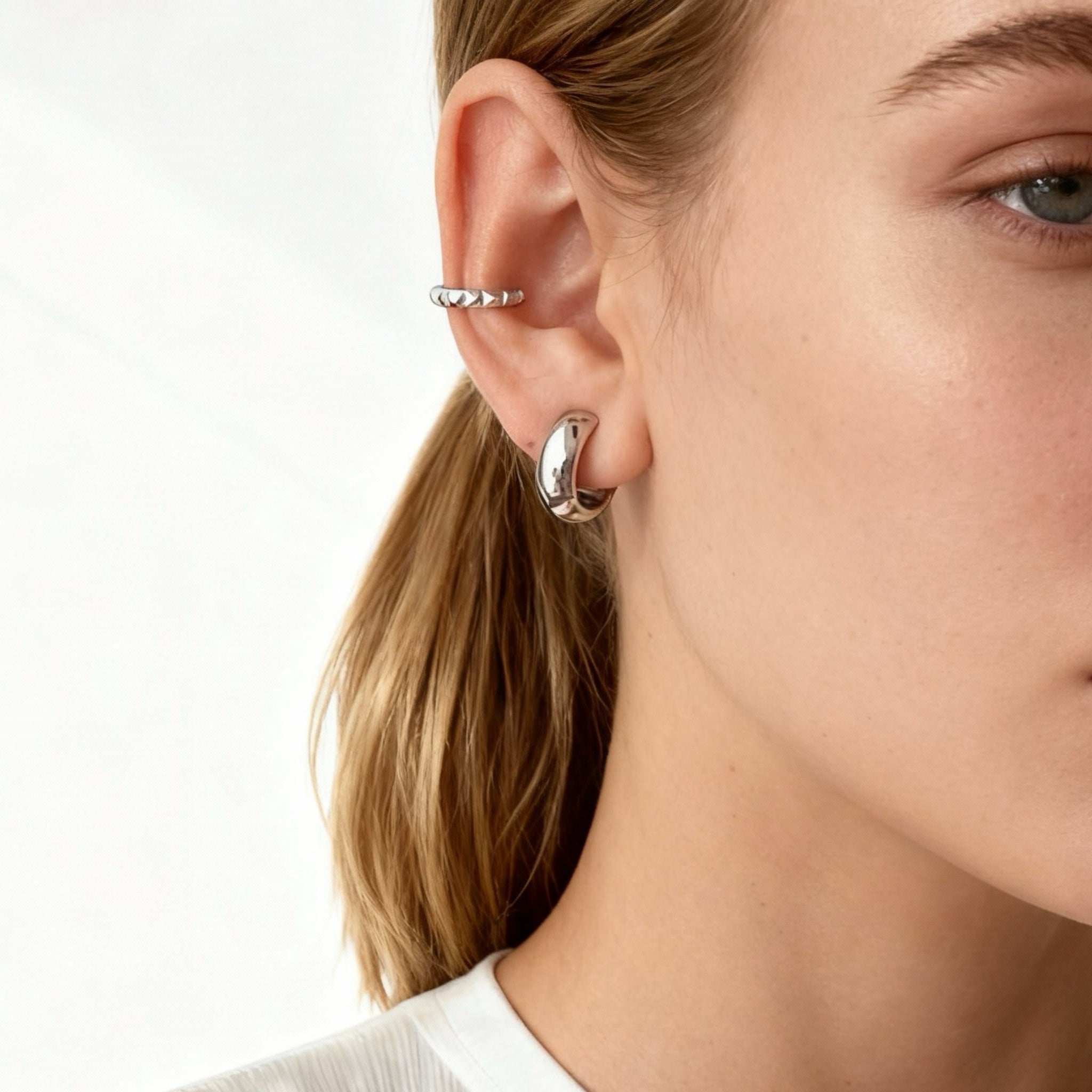 Simple Huggie Clip-On Earrings