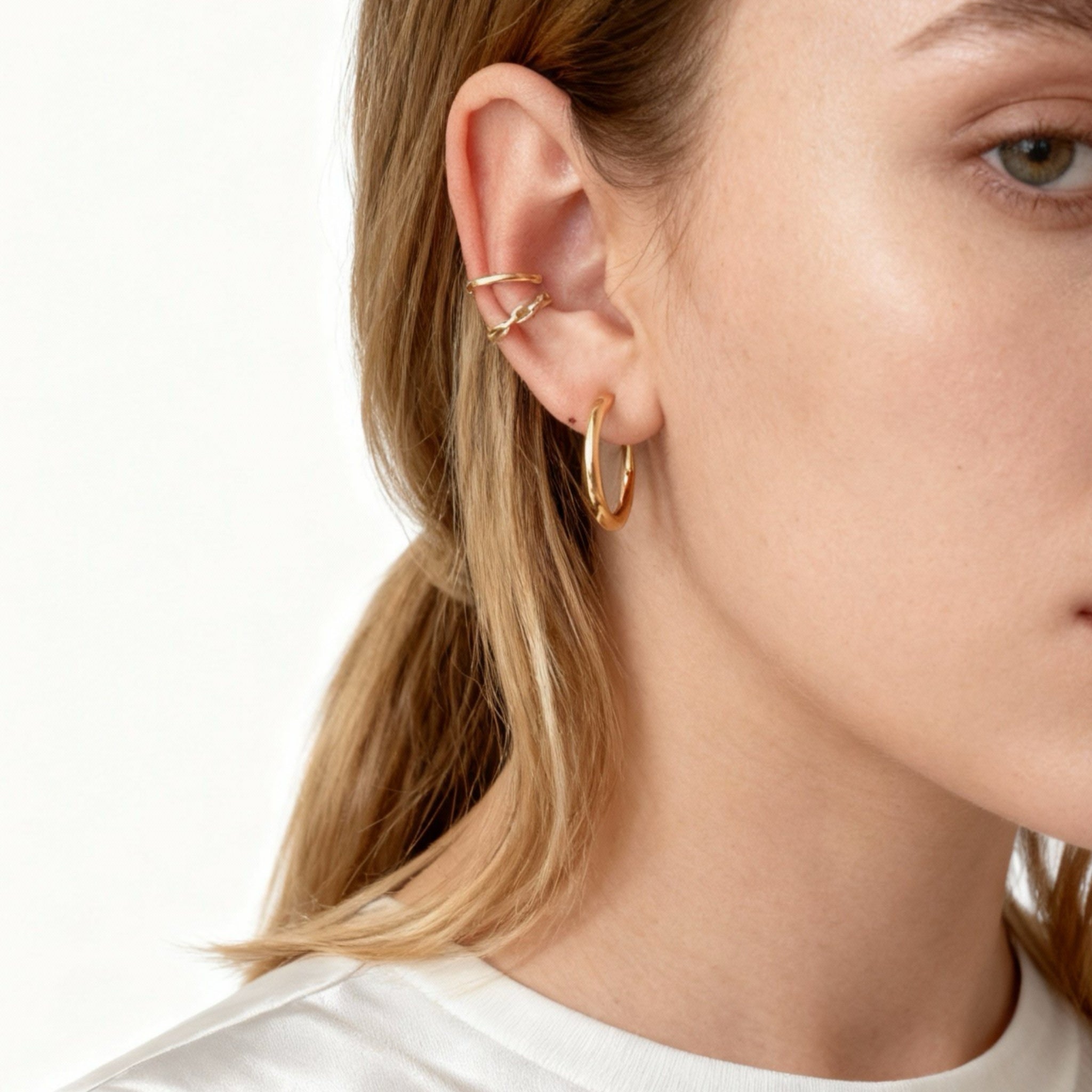 Tiny Clip-On Hoop Earrings