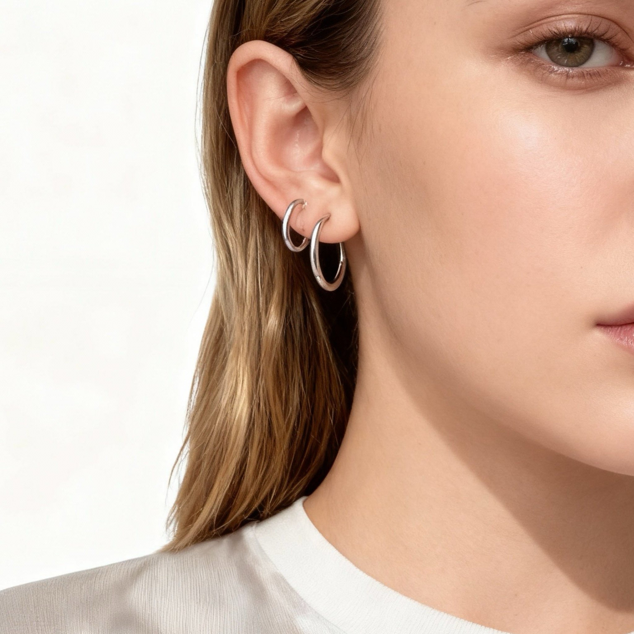 Tiny Clip-On Hoop Earrings