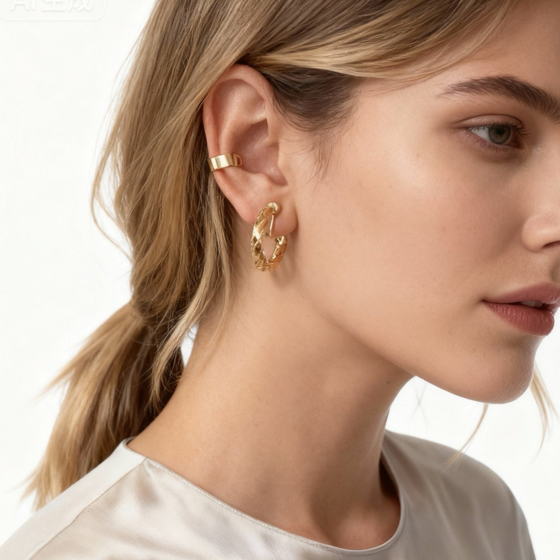 Möbius Strip Clip-On Hoop Earring for non-pierced ears – SOMIY