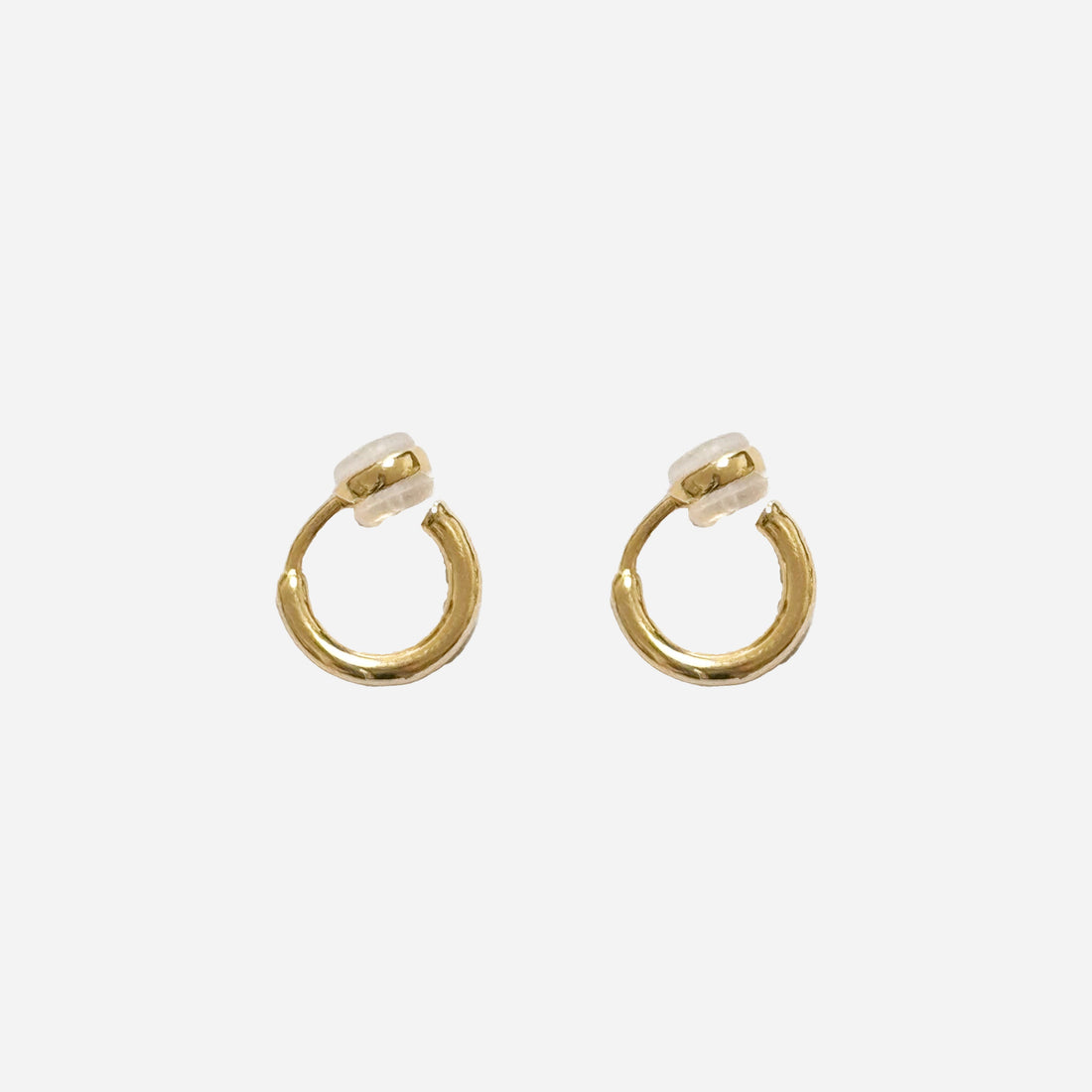 Goldhoop clip-on earrings by SOMIY – pain-free non-pierced jewelry for everyday wear