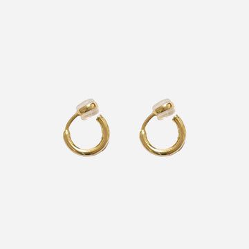 Goldhoop clip-on earrings by SOMIY – pain-free non-pierced jewelry for everyday wear