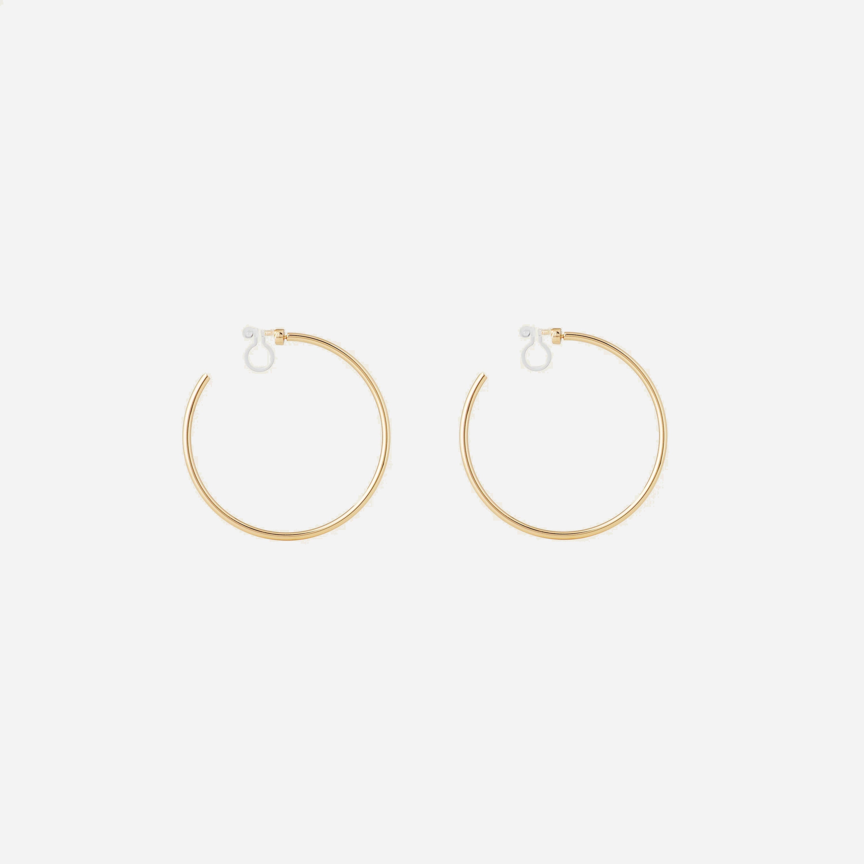 Thin Hoop Clip-On Earrings - SOMIY