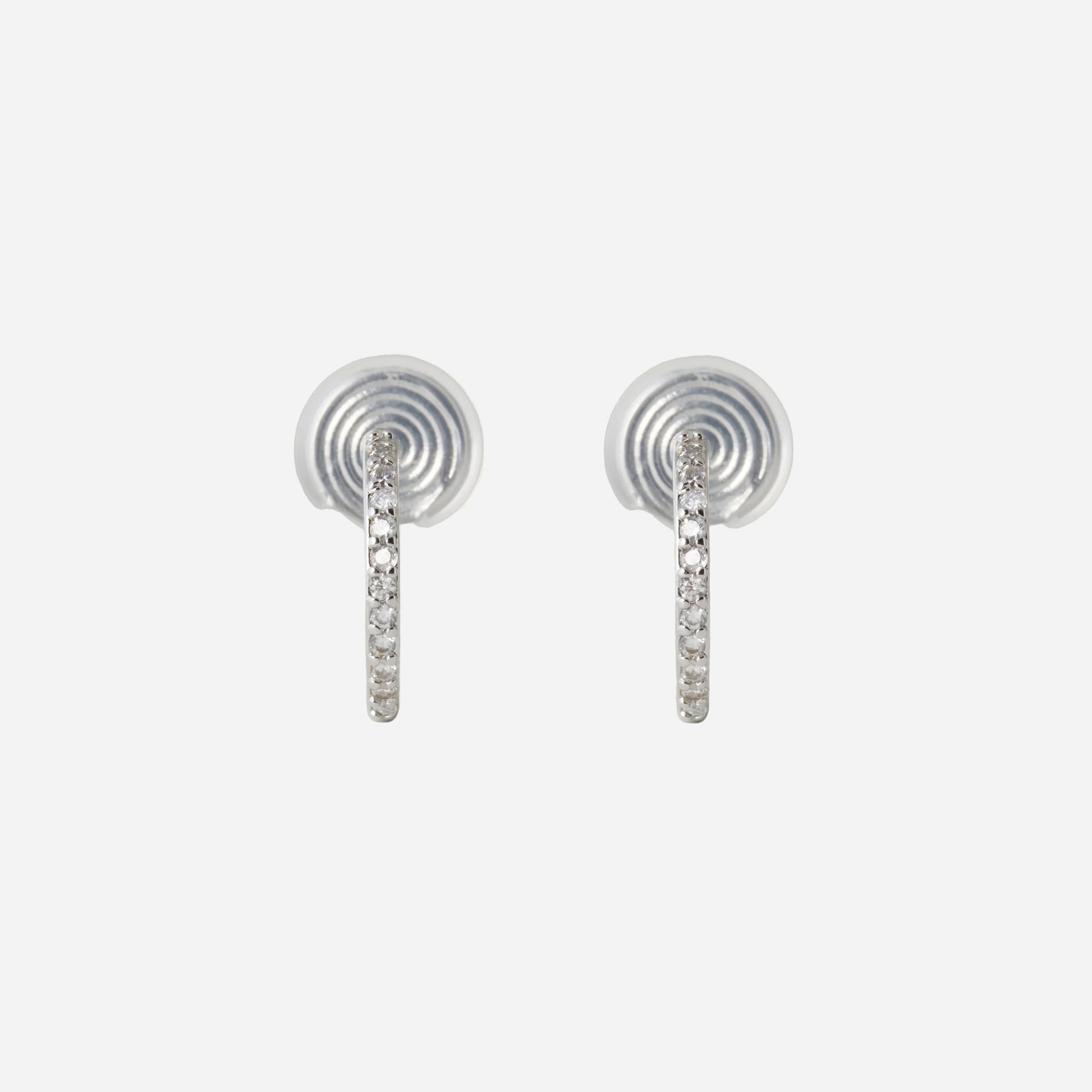 Pavé Hoop Clip-On Earrings - SOMIY
