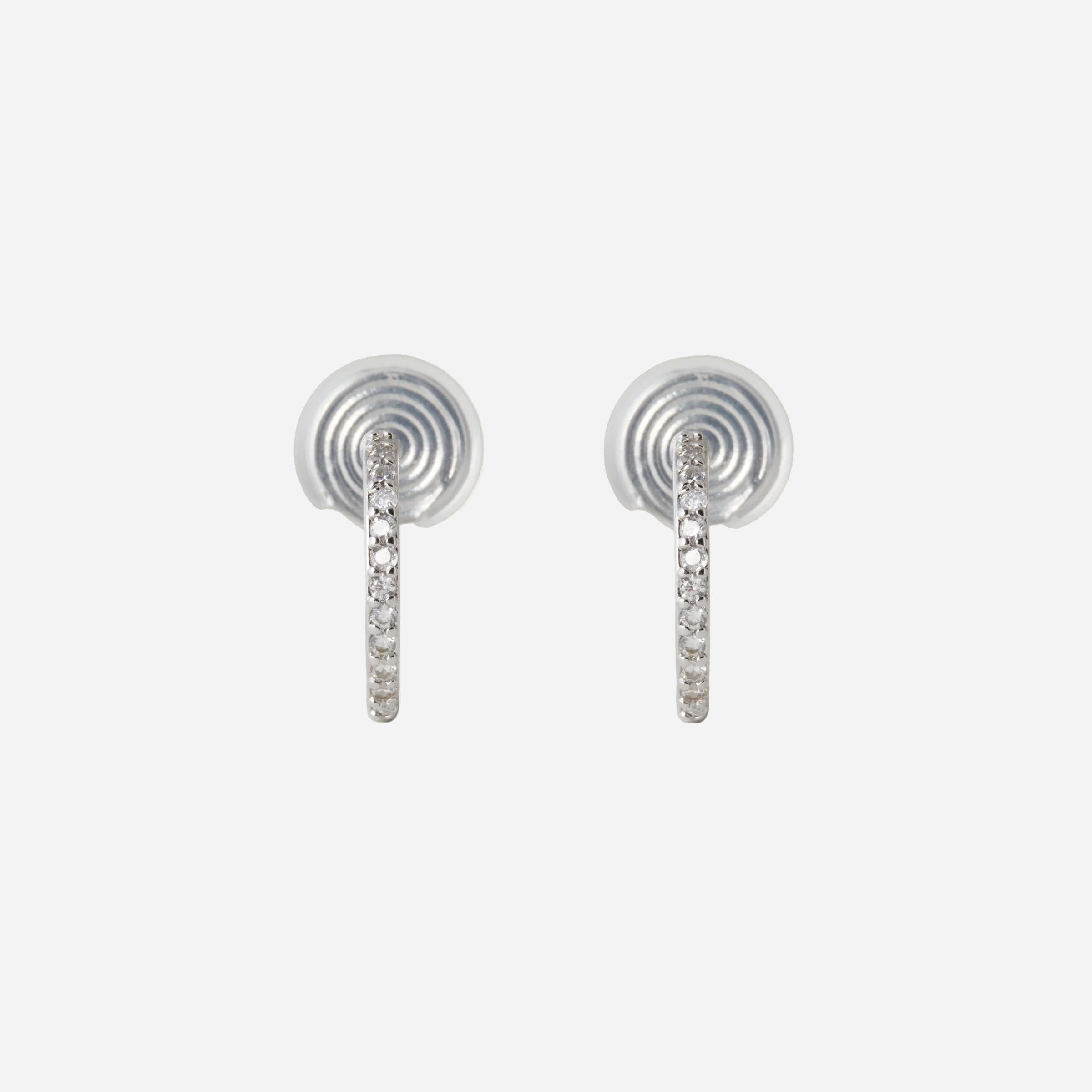Pavé Hoop Clip-On Earrings - SOMIY