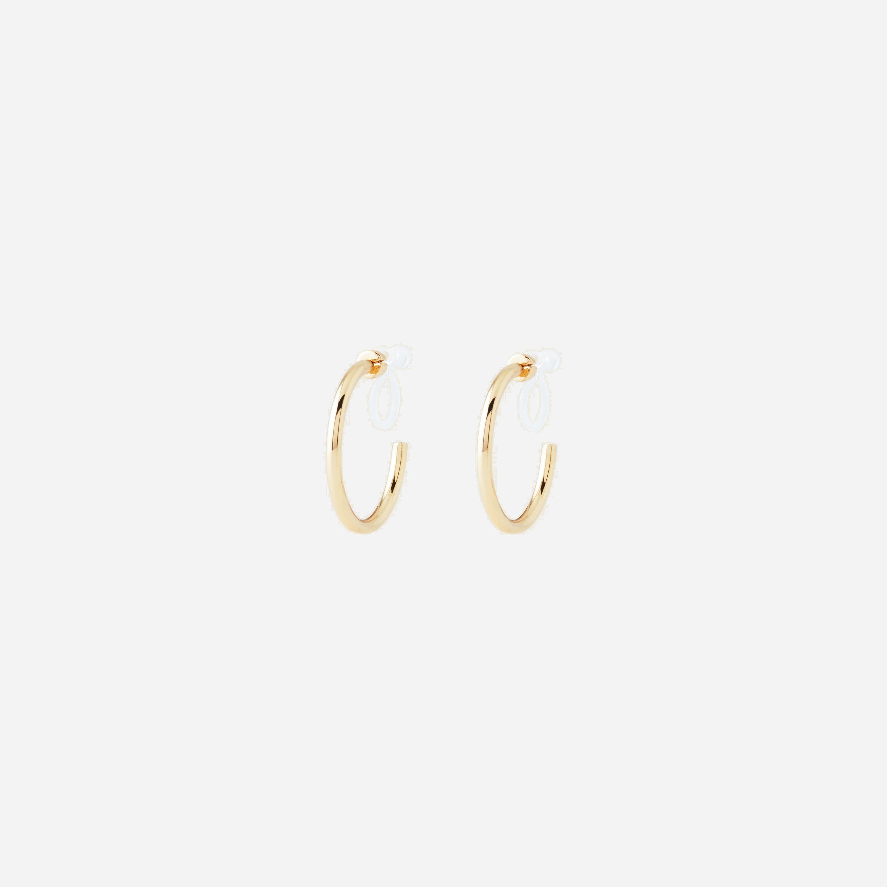 Sleek C-Hoop Clip-On Earrings - SOMIY
