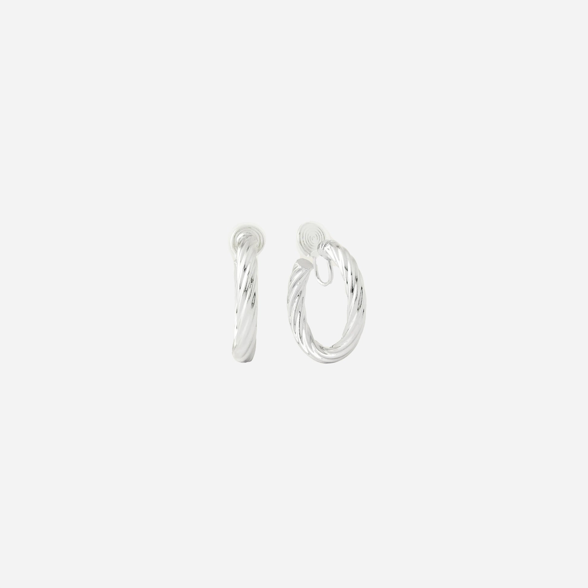 Medium Twist Hoop Clip-On Earrings - SOMIY