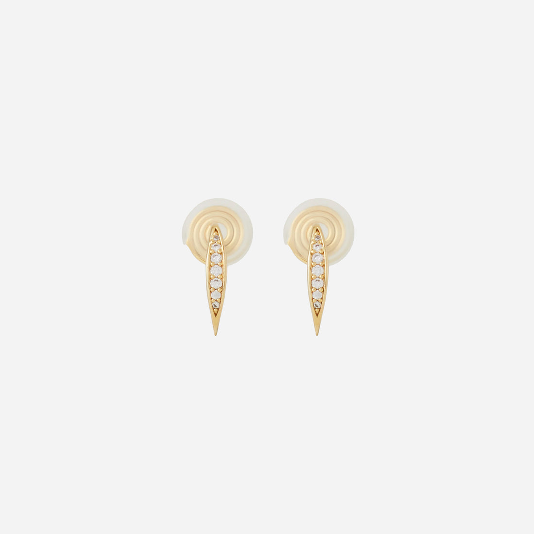 Pavé Huggie Clip-On Earrings - SOMIY