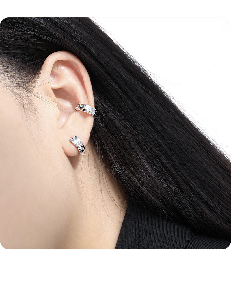 S925 Sterling Silver Scale Design Ear Cuff ear cuff for non-pierced ears – SOMIY