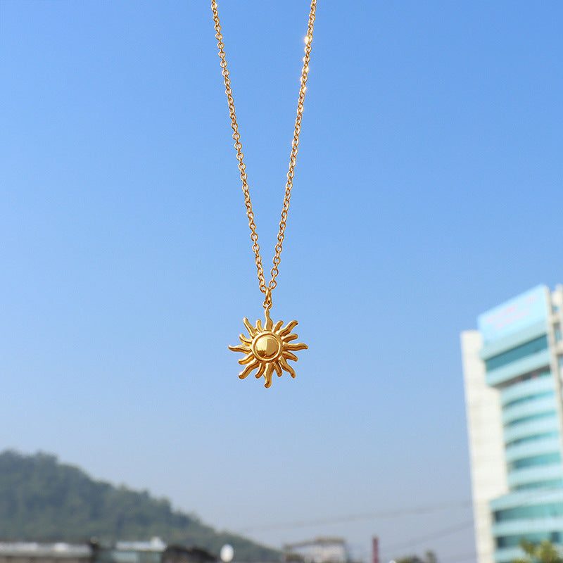 Radiant Sunburst Pendant Necklace
