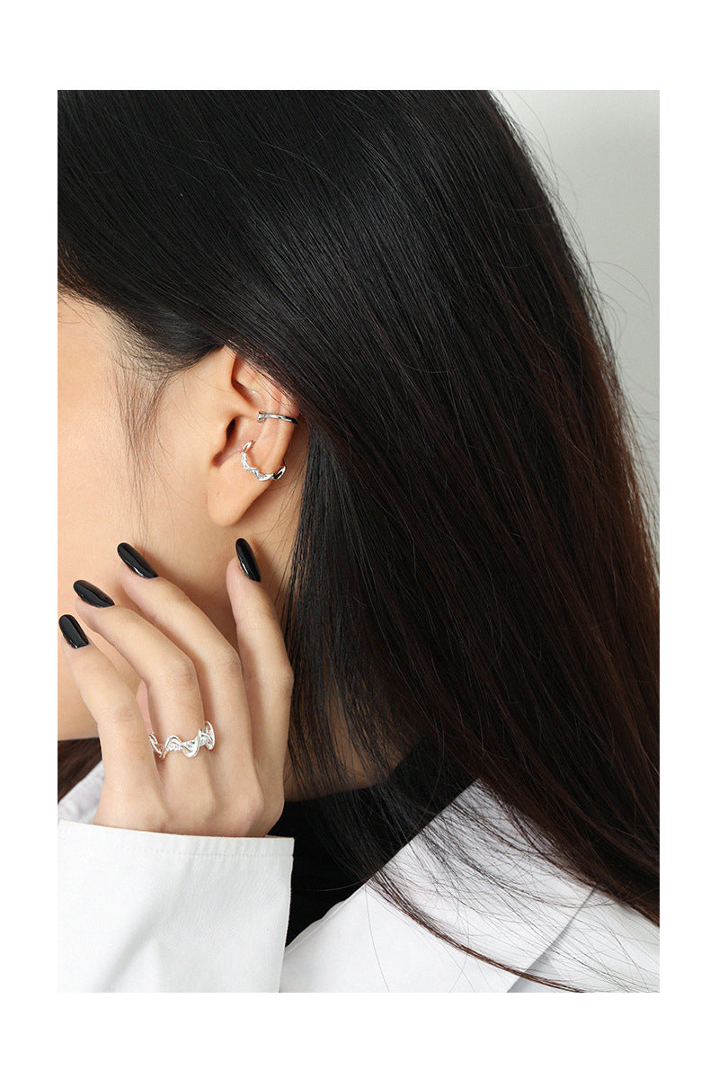 nan by SOMIY | S925 Sterling Silver Ear Cuff Jewelry