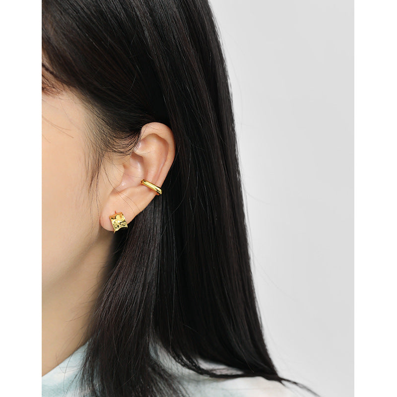 S925 Sterling Silver Geometric Trigonometry Ear Cuff ear cuff for non-pierced ears – SOMIY