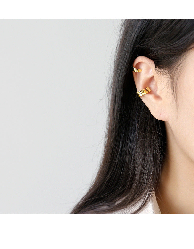 S925 Sterling Silver Minimalist Ear Cuff ear cuff for non-pierced ears – SOMIY