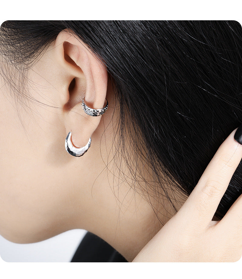 S925 Sterling Silver Scale Design Ear Cuff ear cuff for non-pierced ears – SOMIY