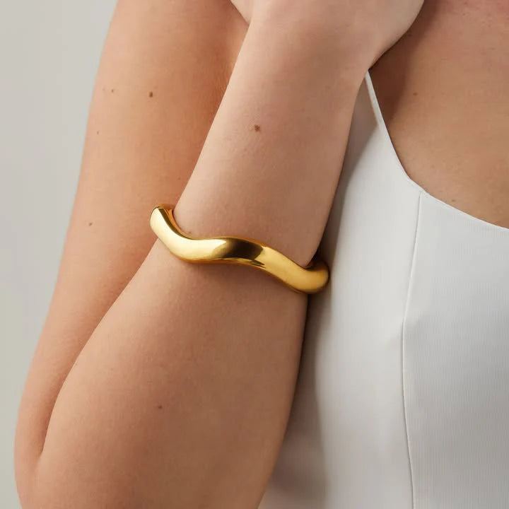 Wide Wave Bracelet - SOMIY