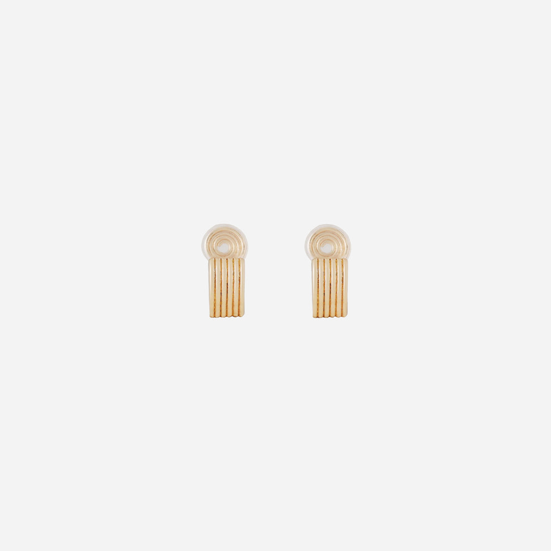 Ribbed Huggie Clip-On Earrings - SOMIY