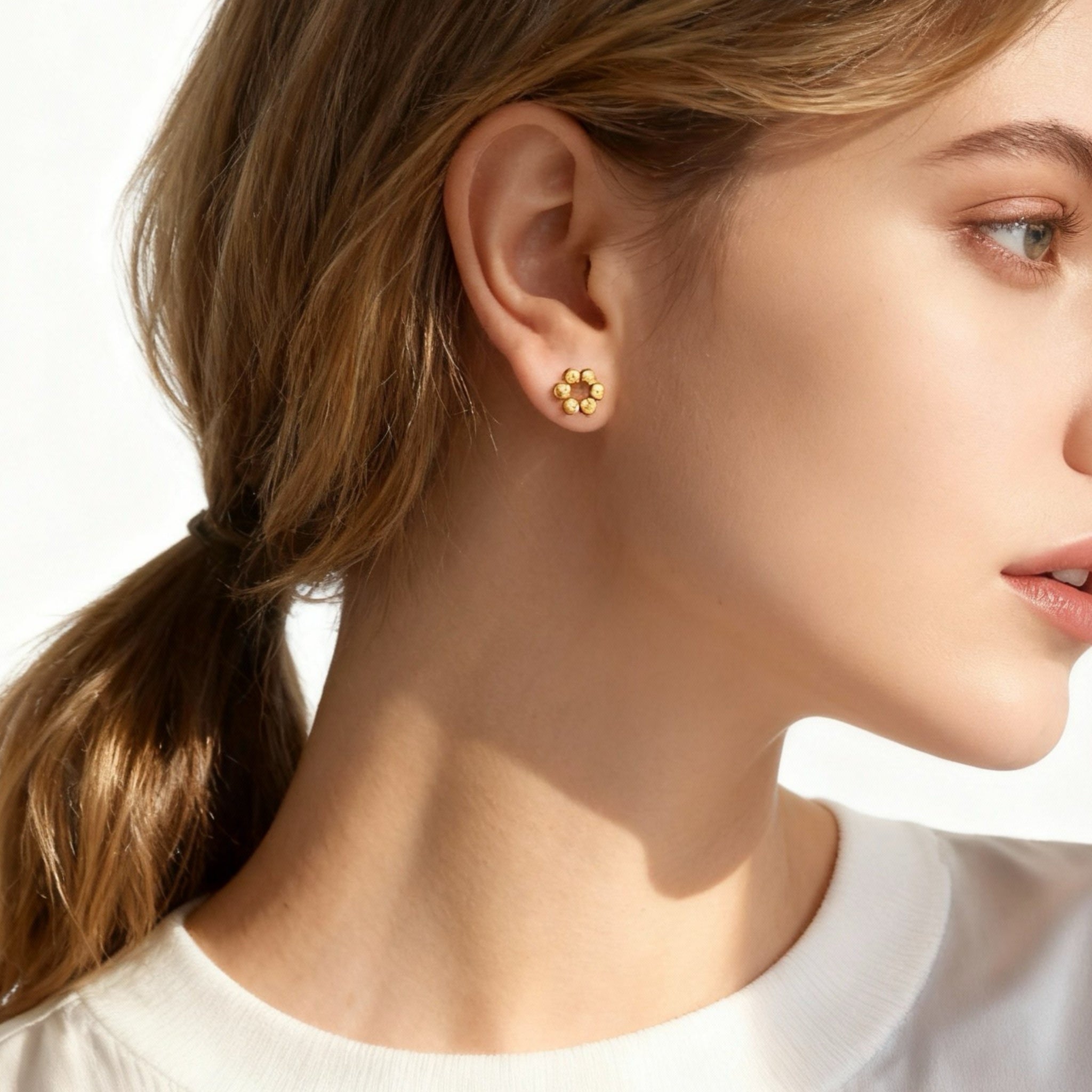 Ball Clip-On Stud Earrings