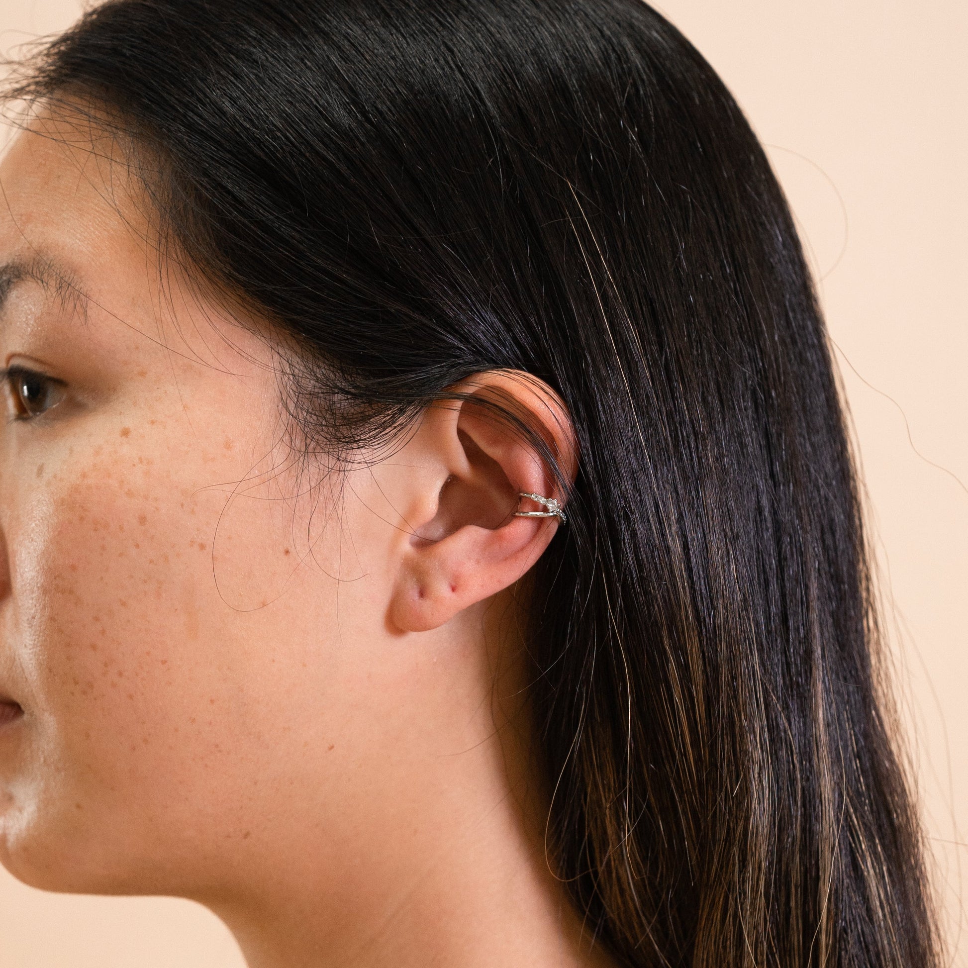 Micro-Pavé Silver Constellation Ear-Cuff - SOMIY