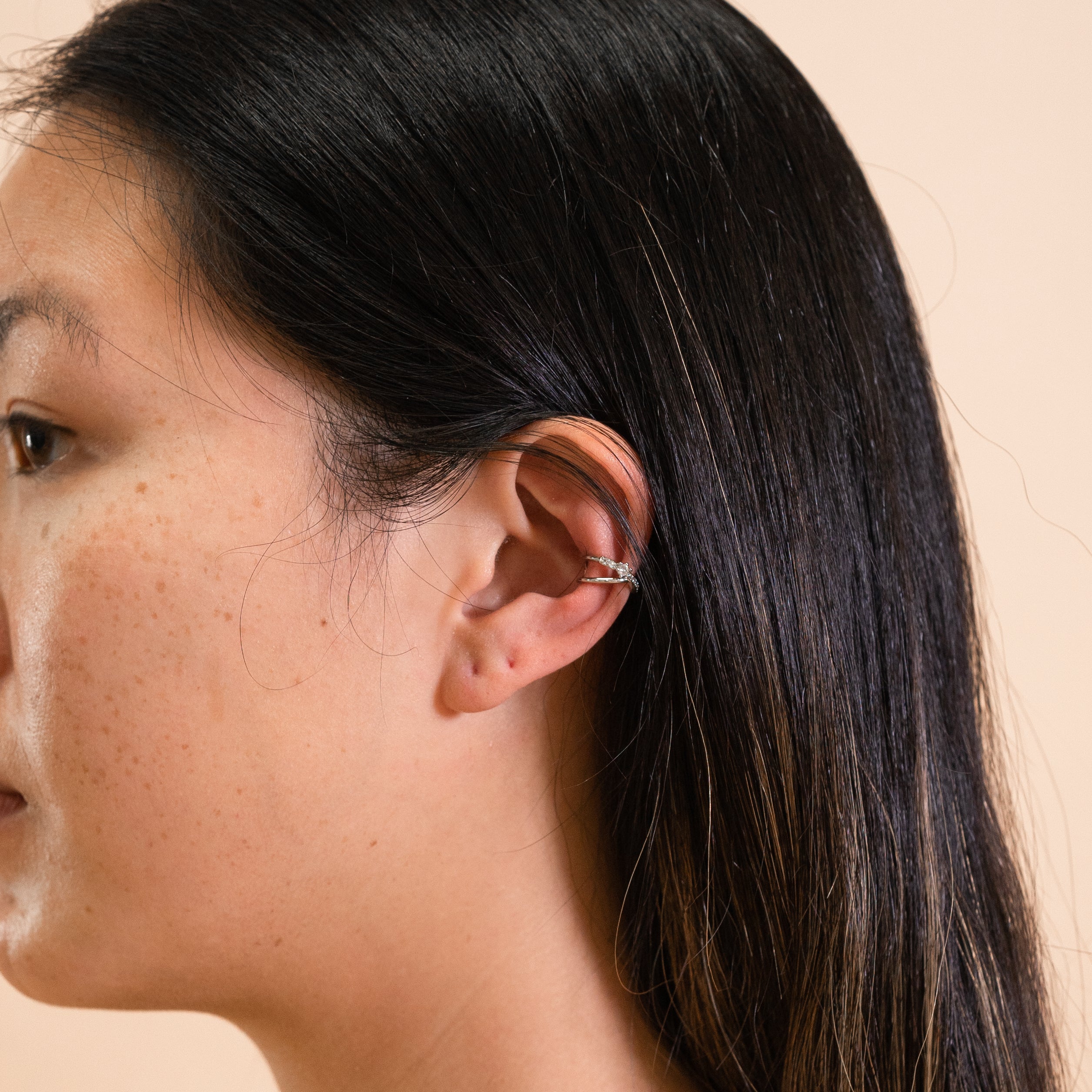 Micro-Pavé Silver Constellation Ear-Cuff - SOMIY