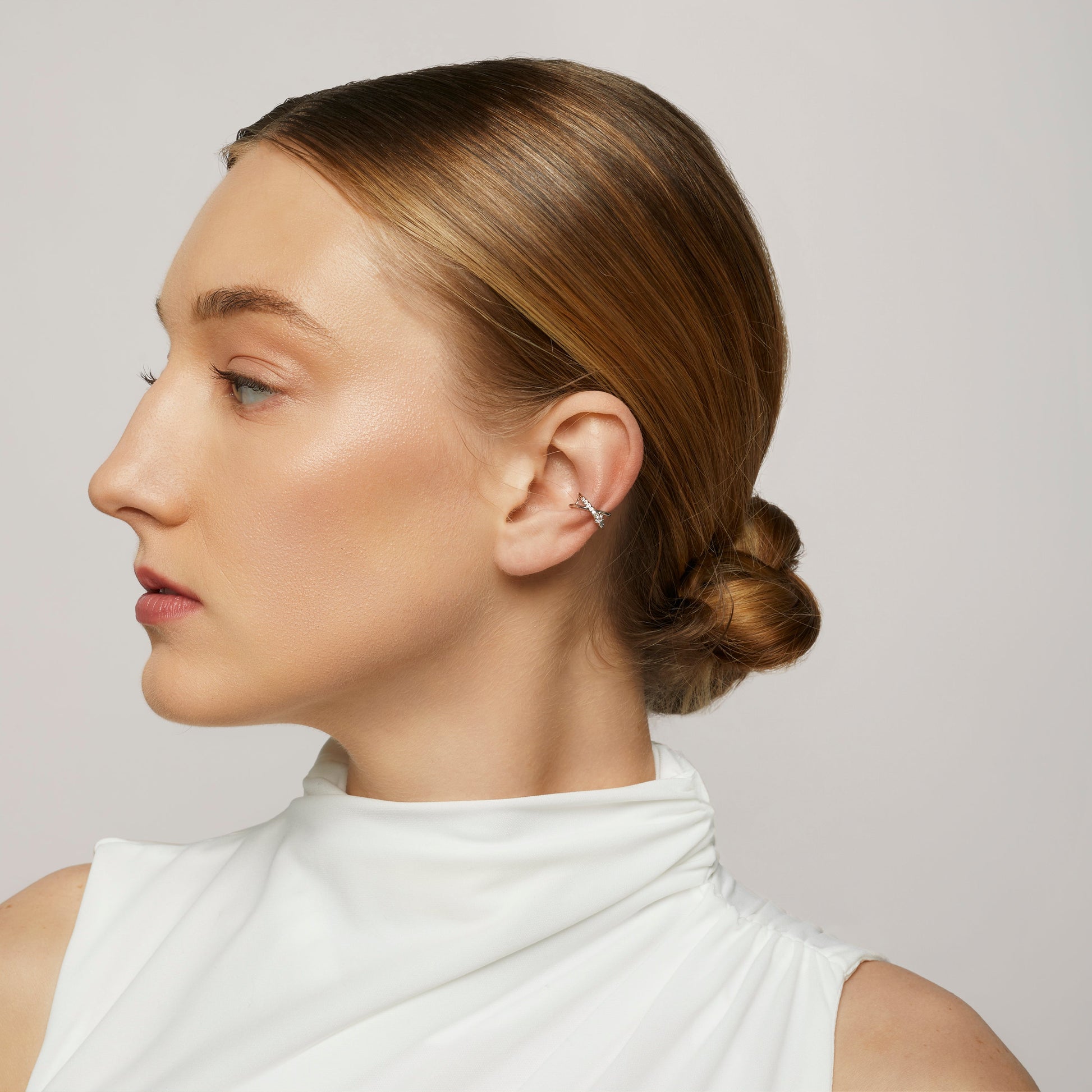 Micro-Pavé Silver Constellation Ear-Cuff - SOMIY