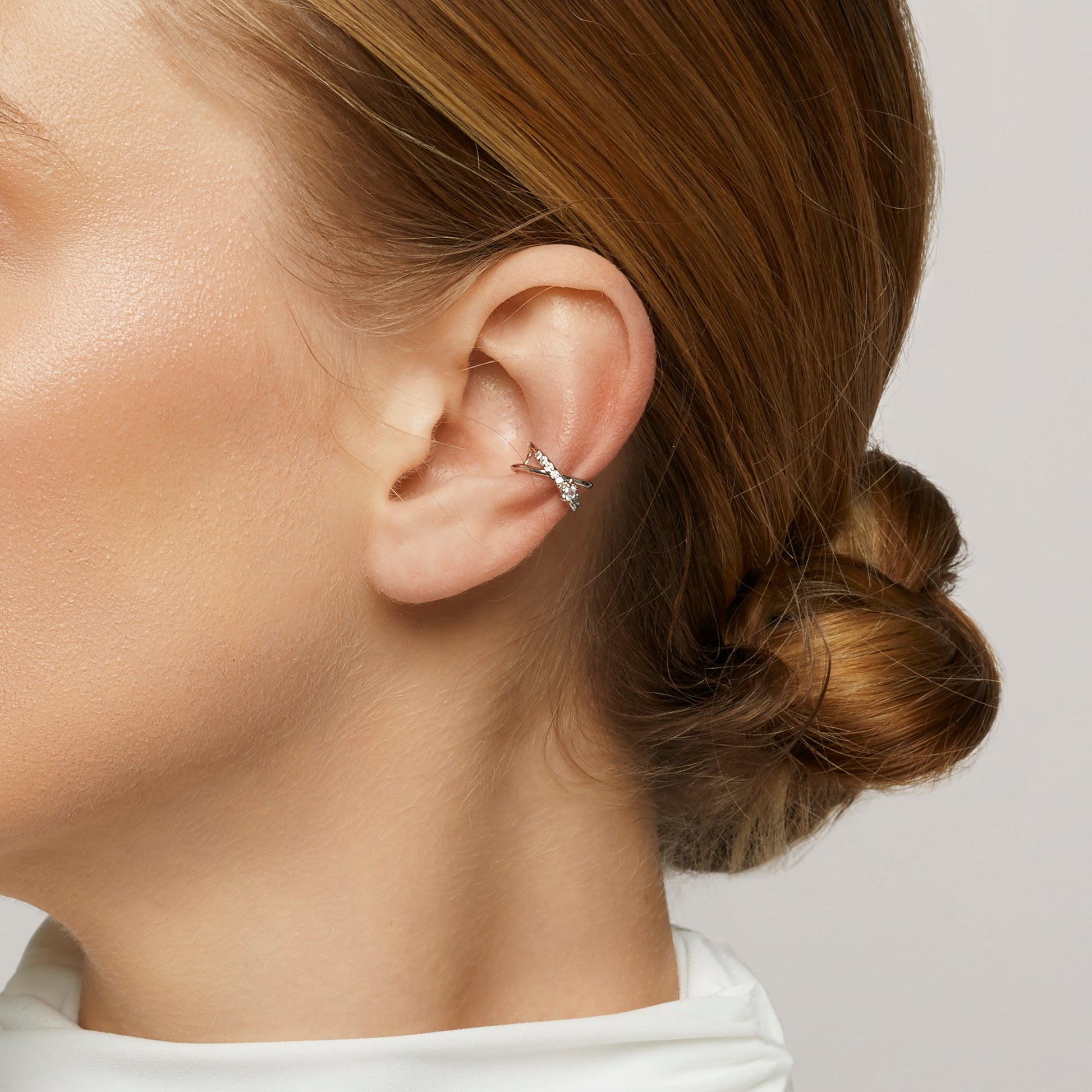 Micro-Pavé Silver Constellation Ear-Cuff - SOMIY