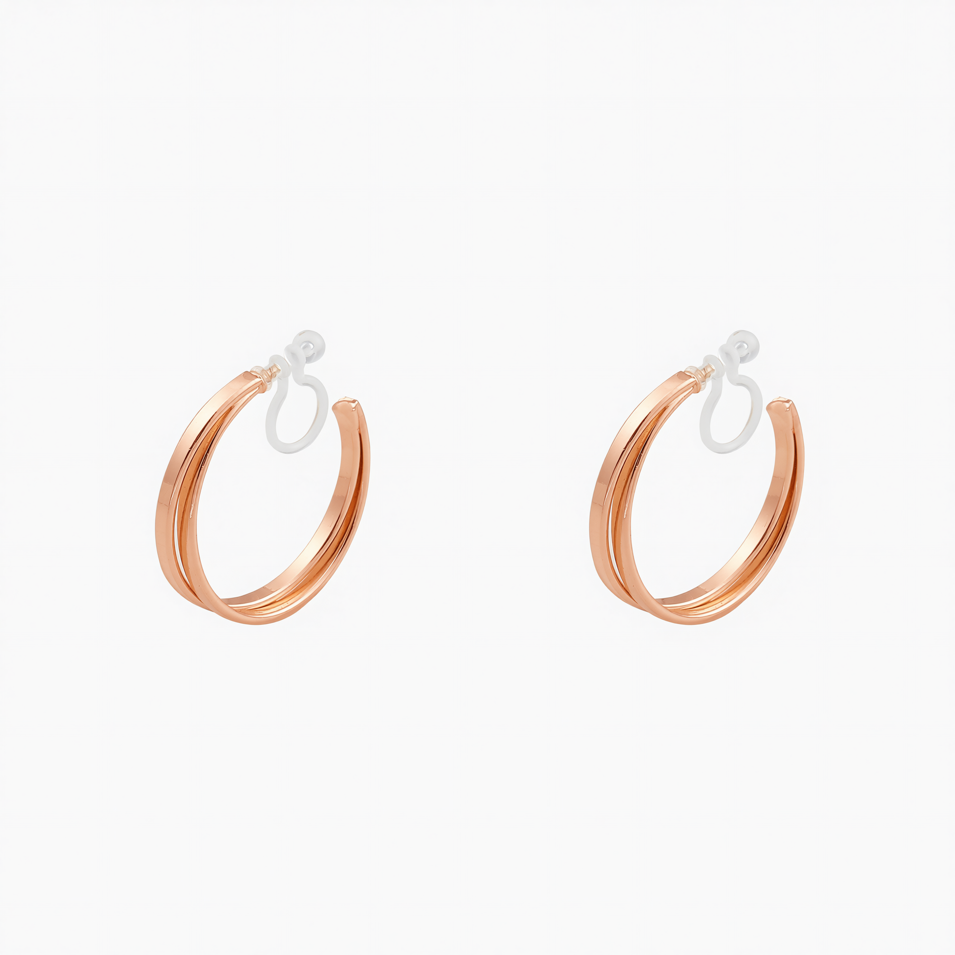 Radiant Duo-Hoop Clip-On Earrings for Sensitive Ears image 7 by SOMIY