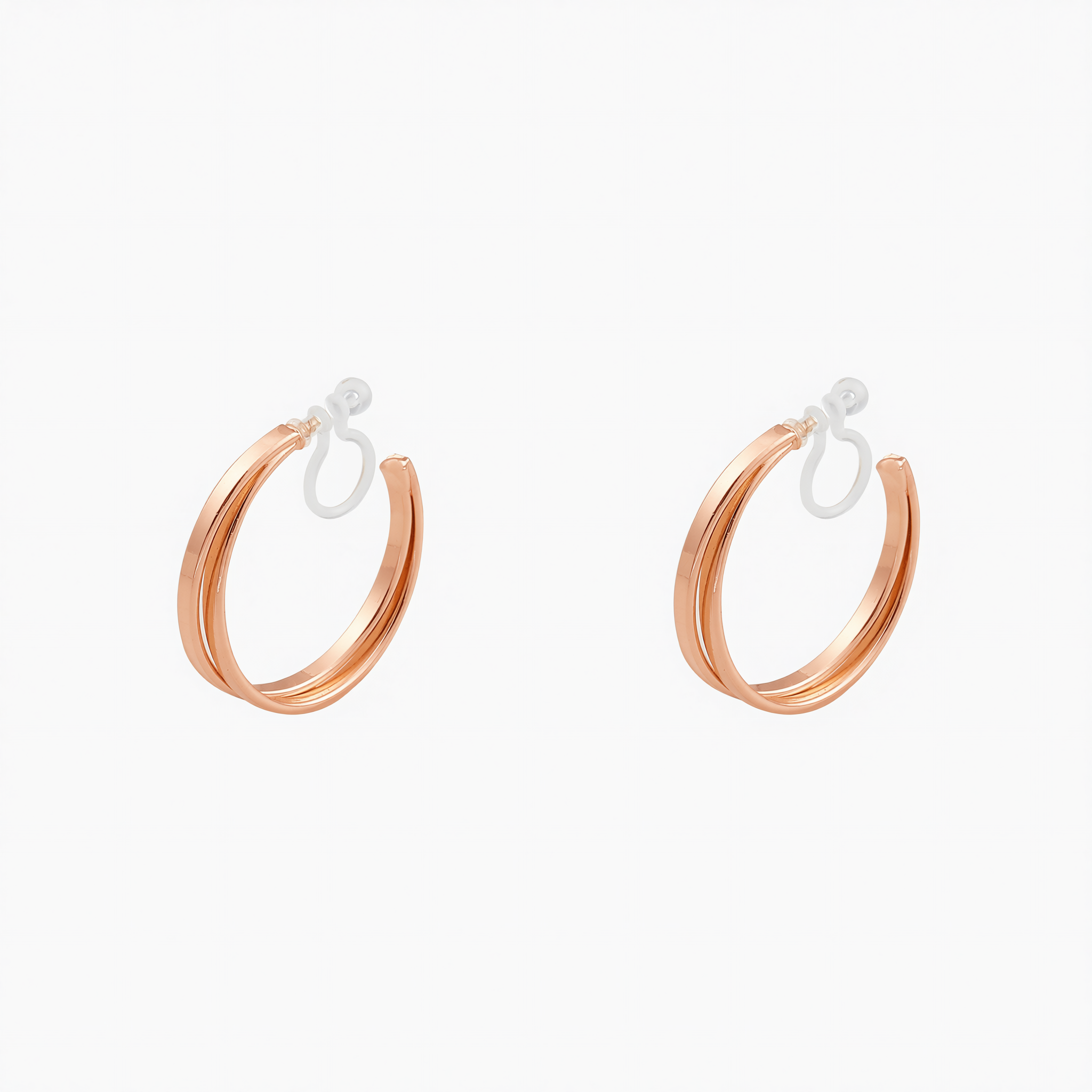 Radiant Duo-Hoop Clip-On Earrings for Sensitive Ears image 7 by SOMIY