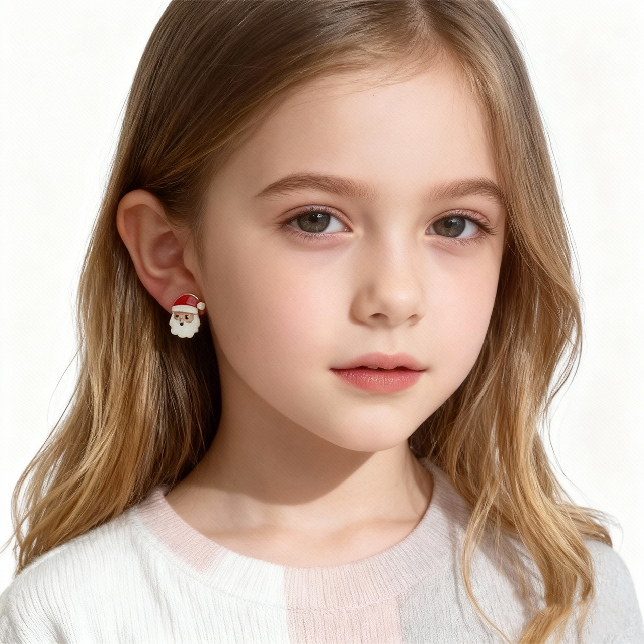 Kerstman Schattige Clip Op Oorbellen