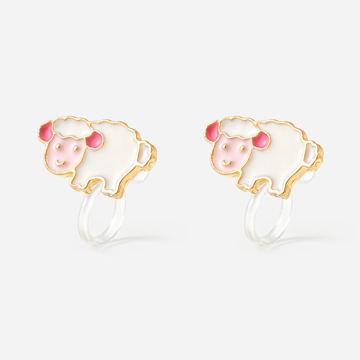 Little Lamb Clip-On Earrings - product view